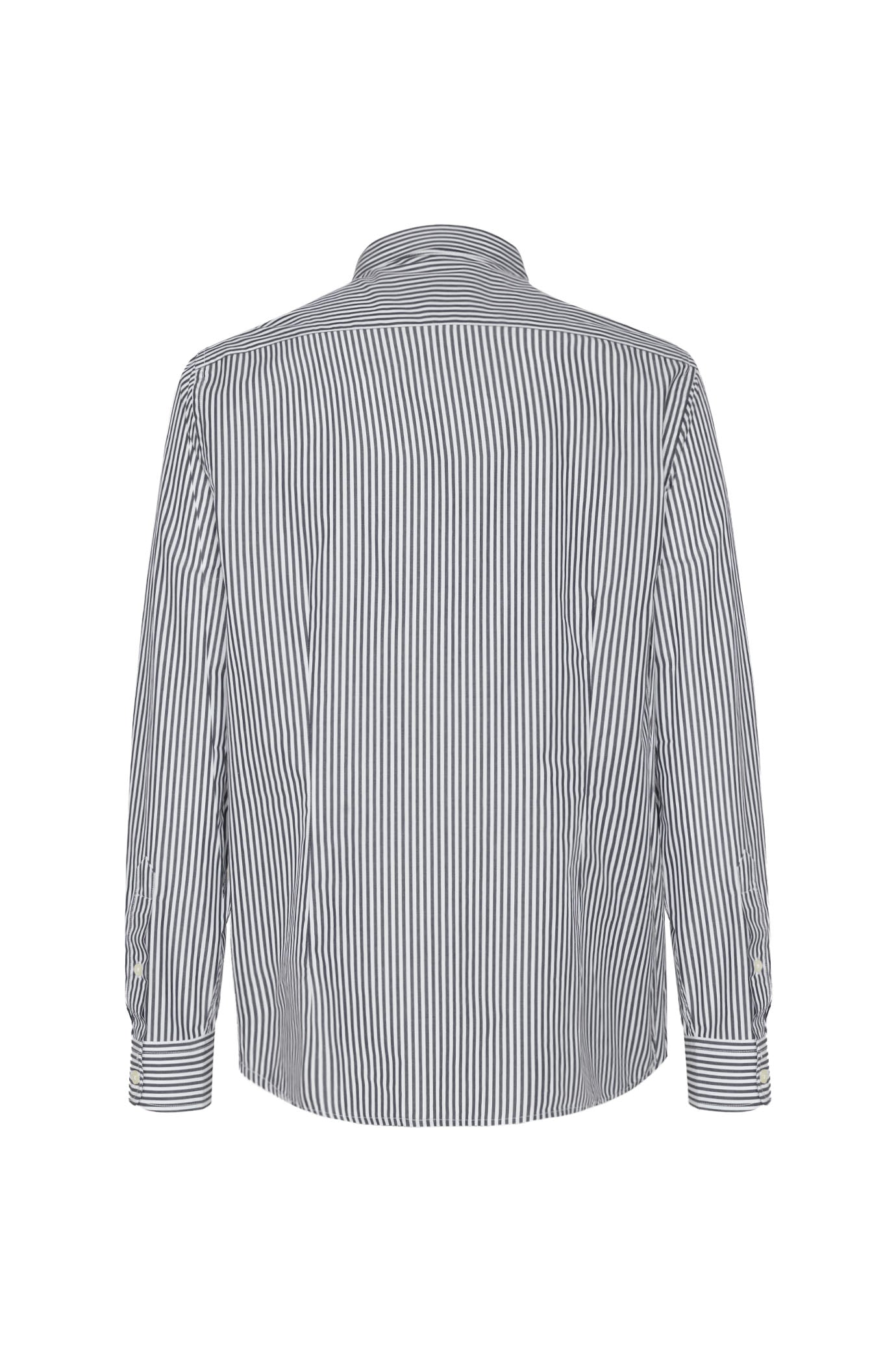 Camicia comfort fit a righe|Colore:Nero