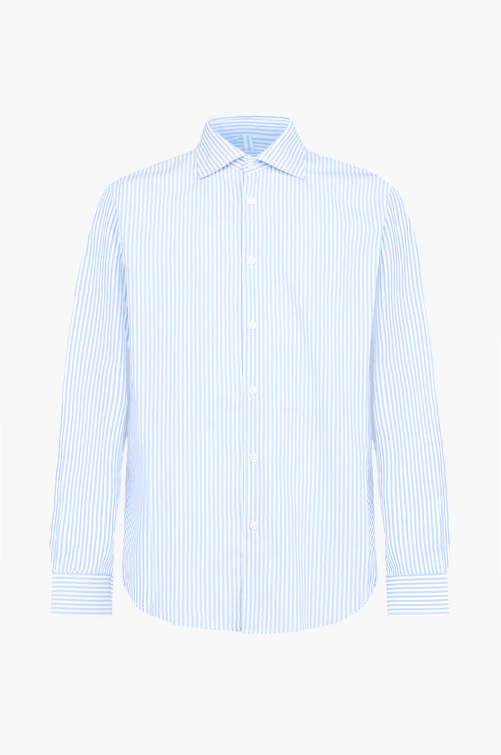 Camicia comfort fit a righe|Colore:Celeste