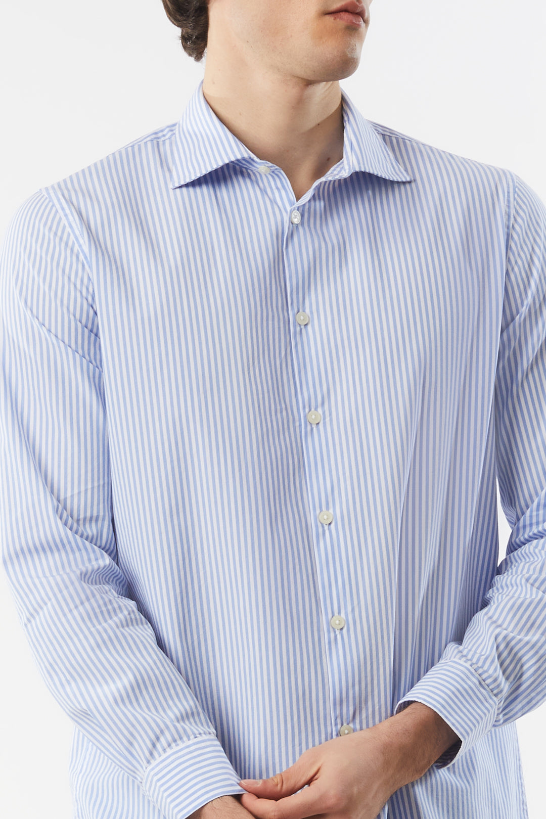 Camicia comfort fit a righe|Colore:Celeste