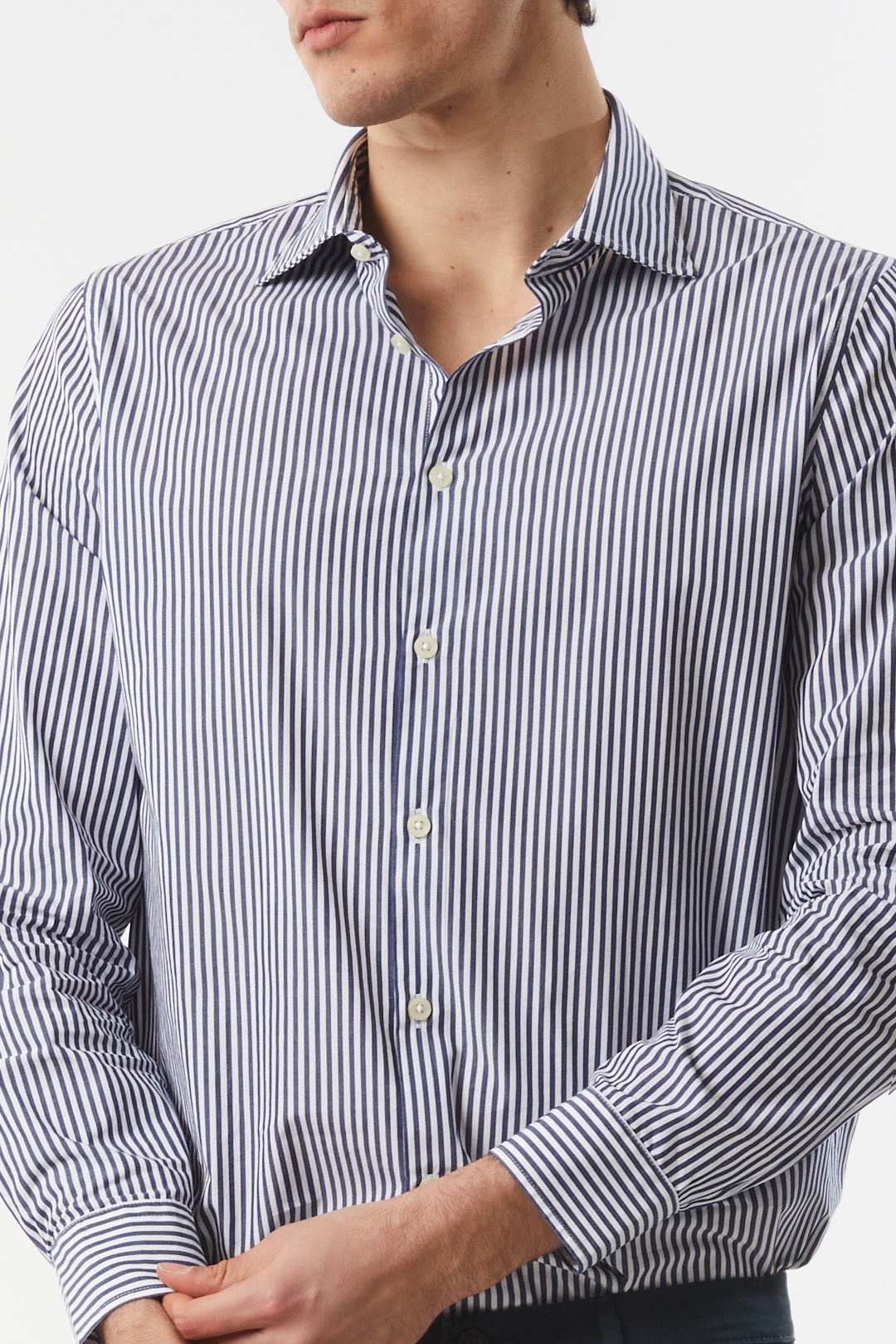 Camicia comfort fit a righe|Colore:Blu