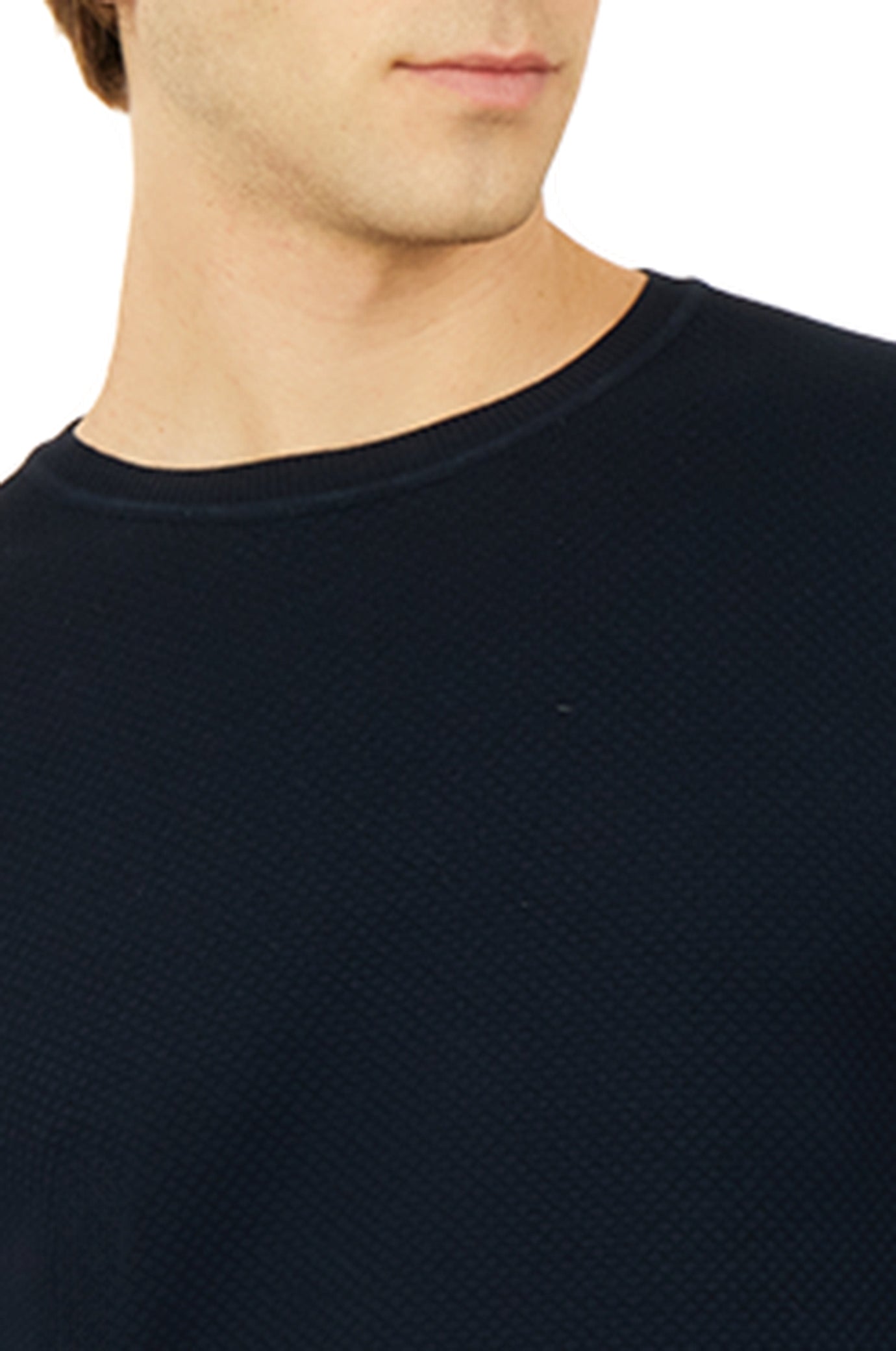 Pullover leggero con struttura|Colore:Blu/navy