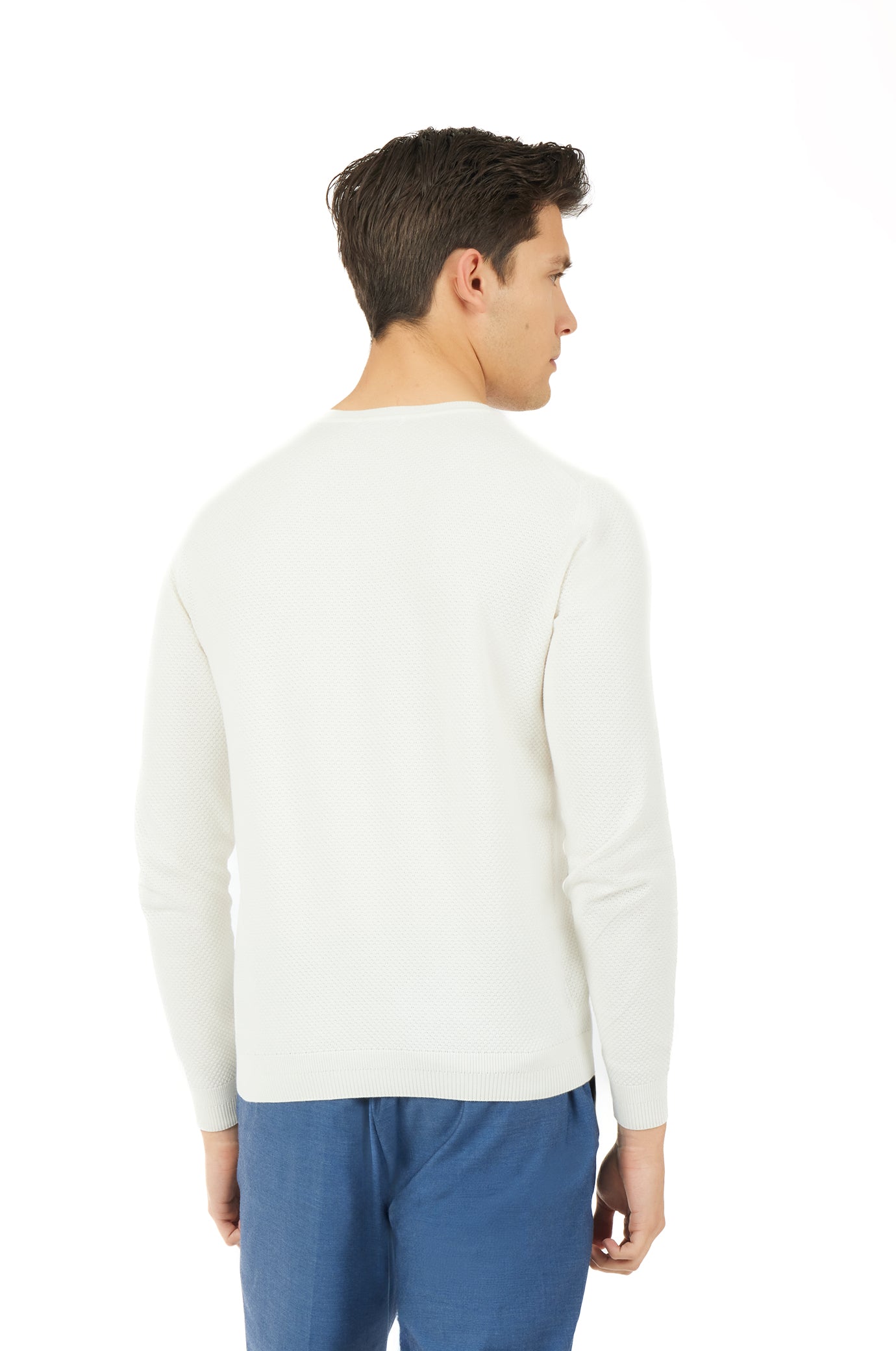 Pullover leggero con struttura|Colore:Off white