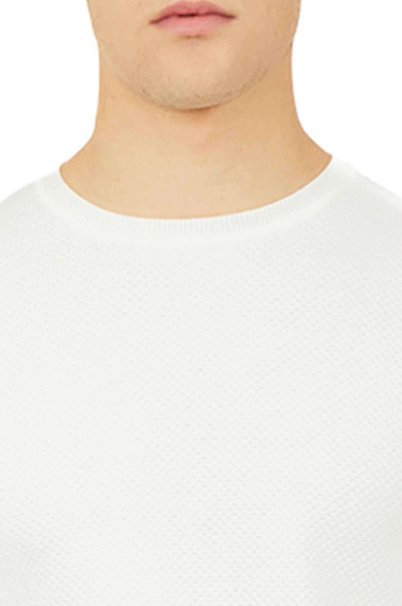 Pullover leggero con struttura|Colore:Off white
