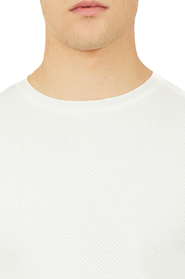 Pullover leggero con struttura|Colore:Off white