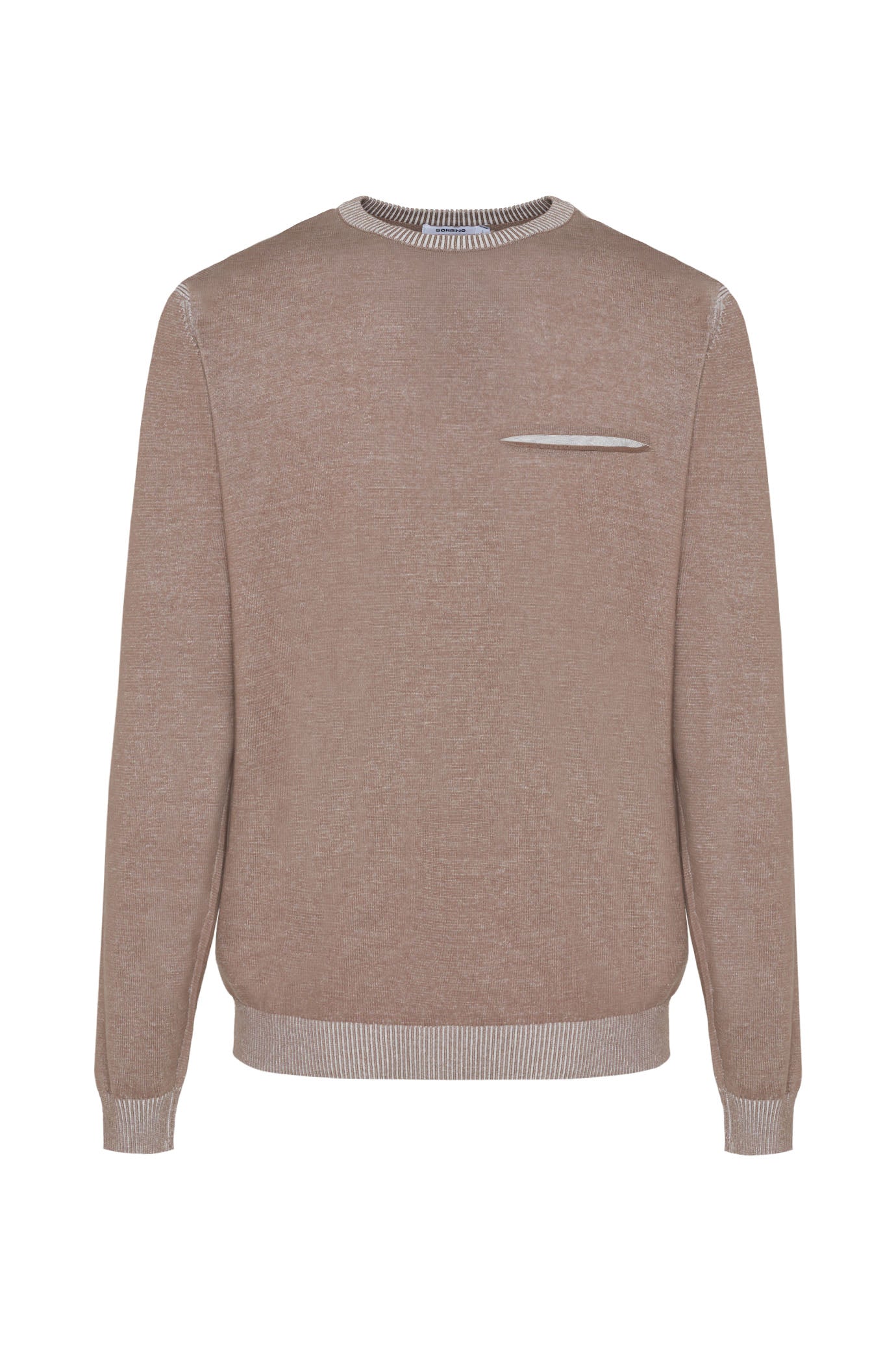 Pullover con struttura vanisè|Colore:Fango