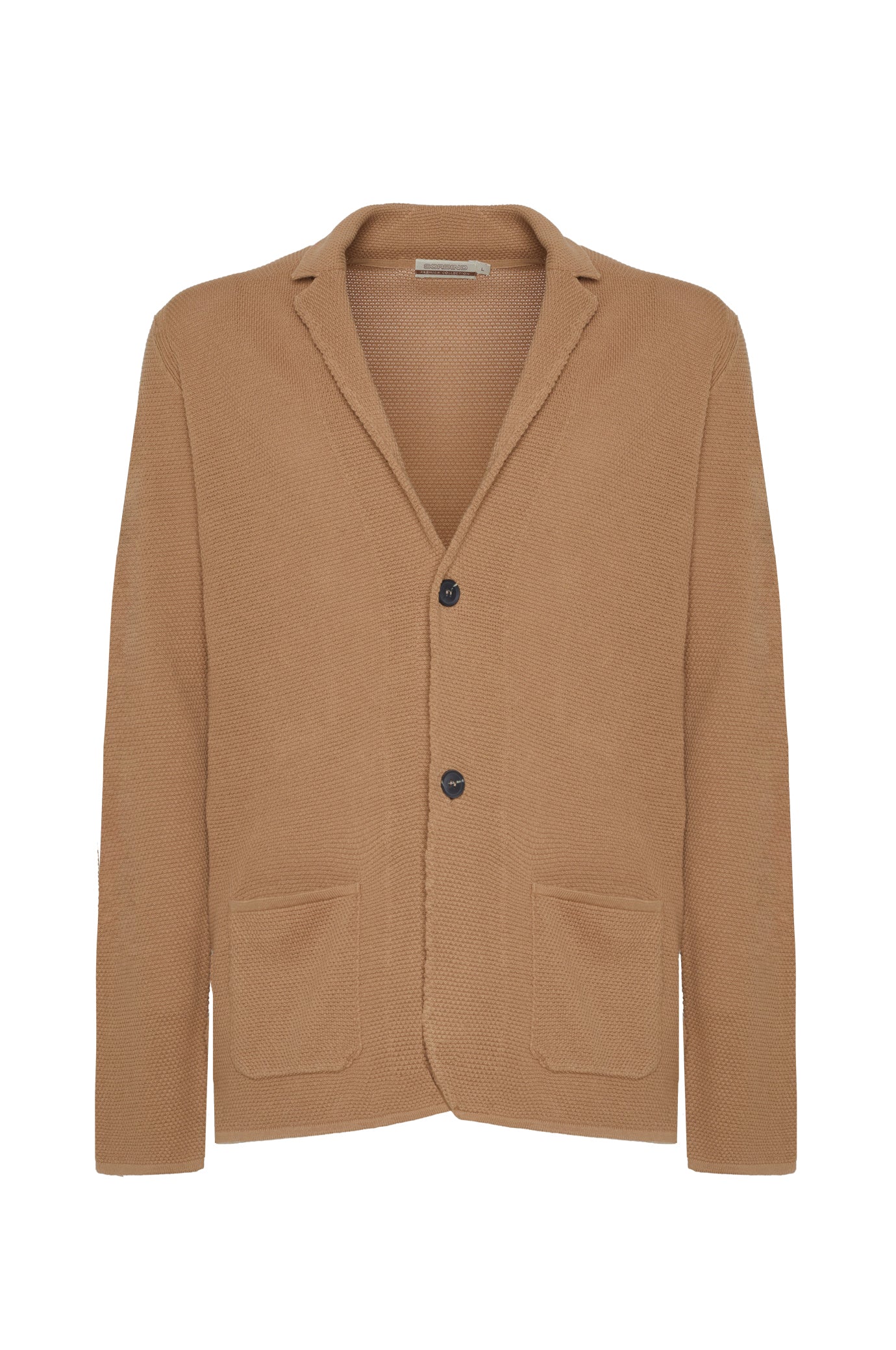 Giacca in maglia in cotone|Colore:Beige