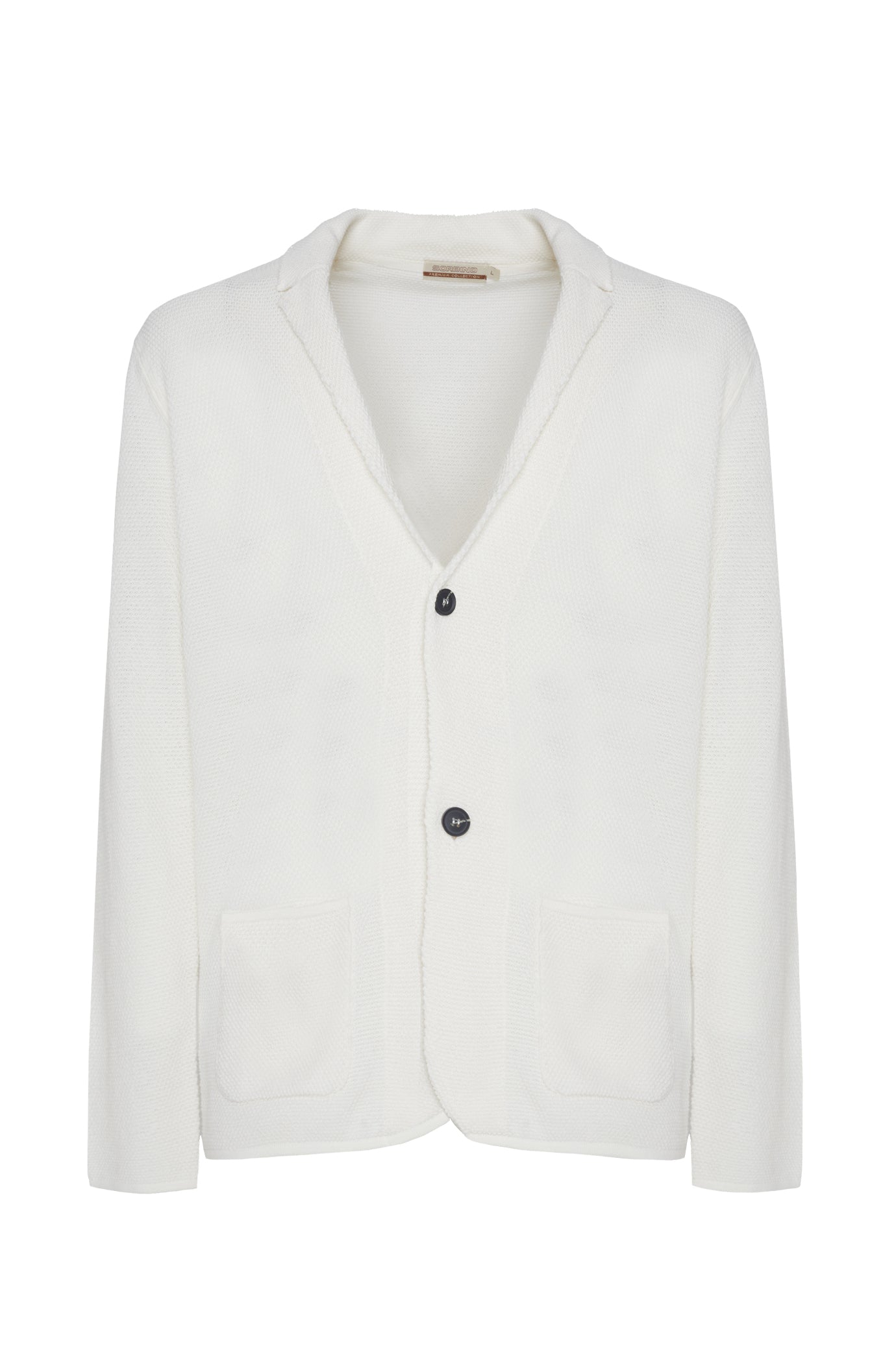 Giacca in maglia in cotone|Colore:Off white