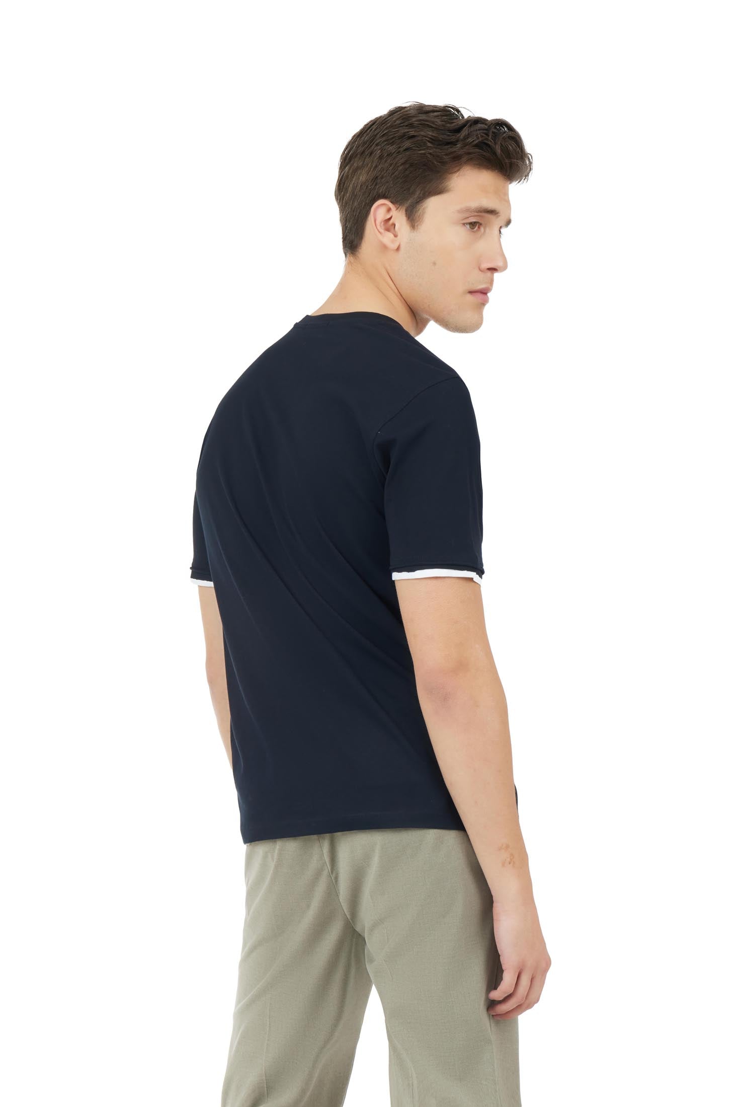 T-shirt con stampa New York|Colore:Blu/navy