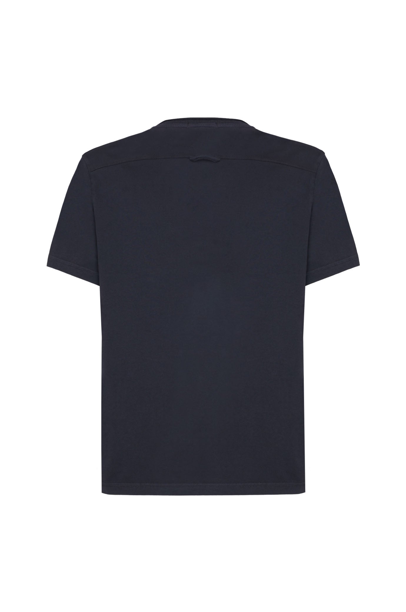 T-shirt serafino con dettagli|Colore:Blu/navy