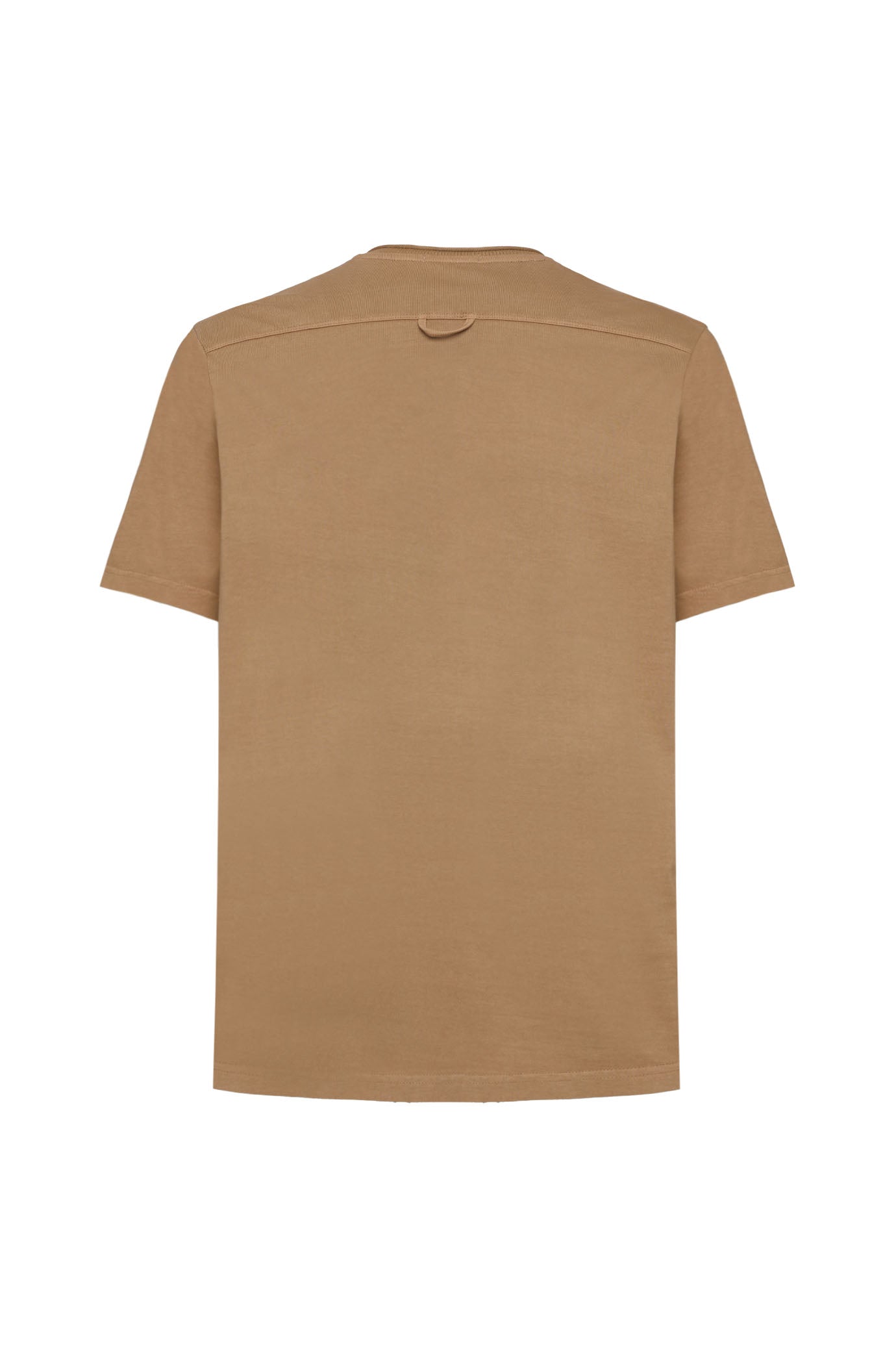 T-shirt serafino con dettagli|Colore:Fango