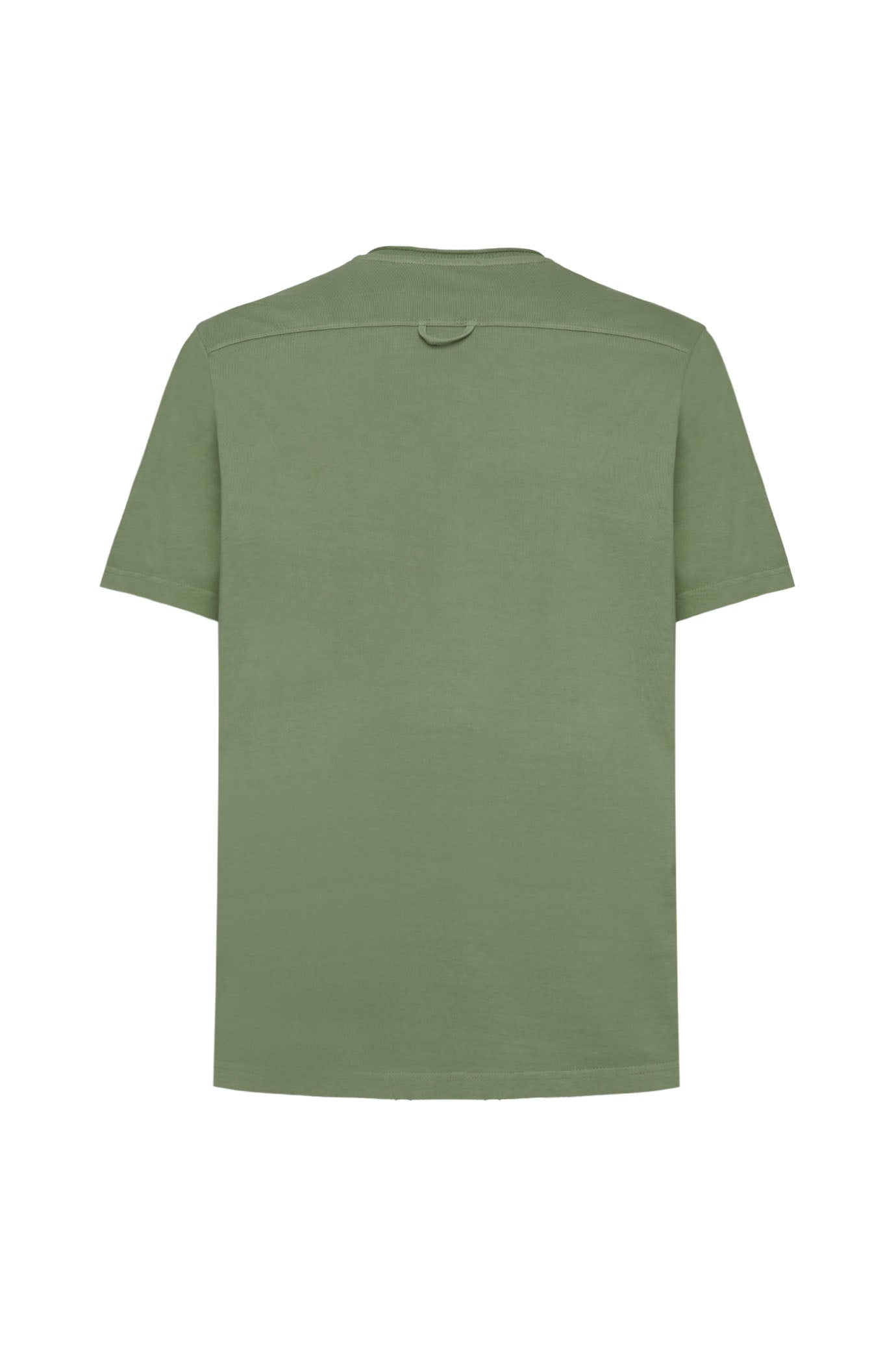T-shirt serafino con dettagli|Colore:Verde
