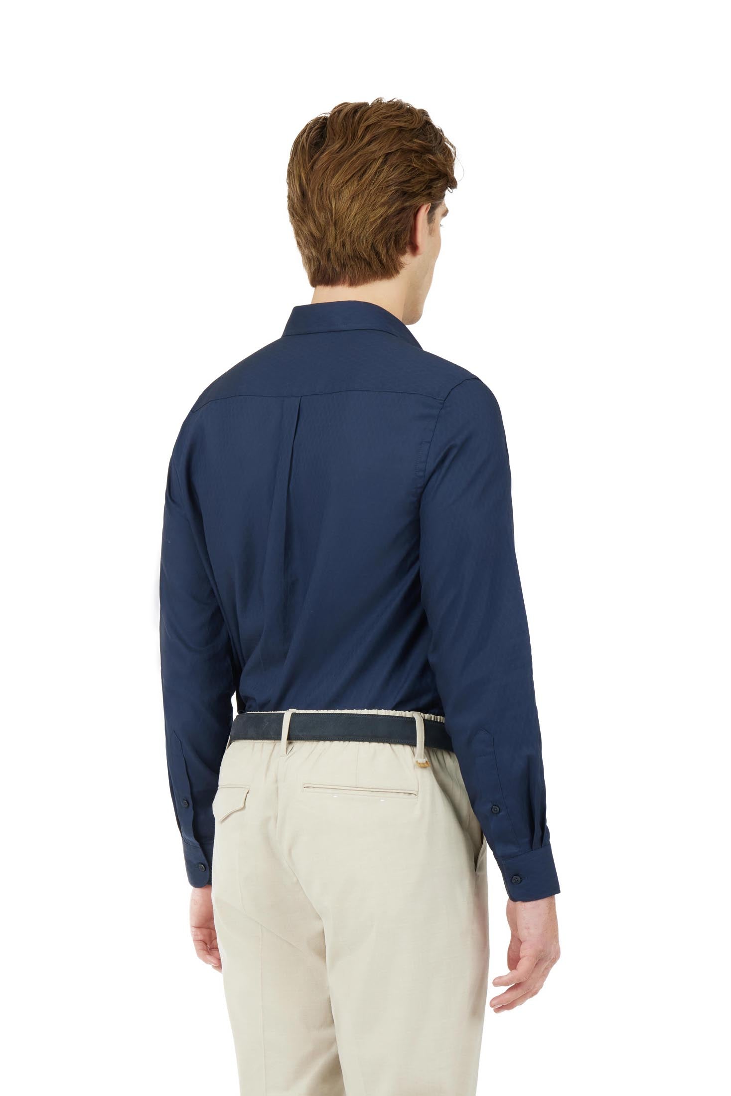 Camicia comfort fit Dobby|Colore:Blu