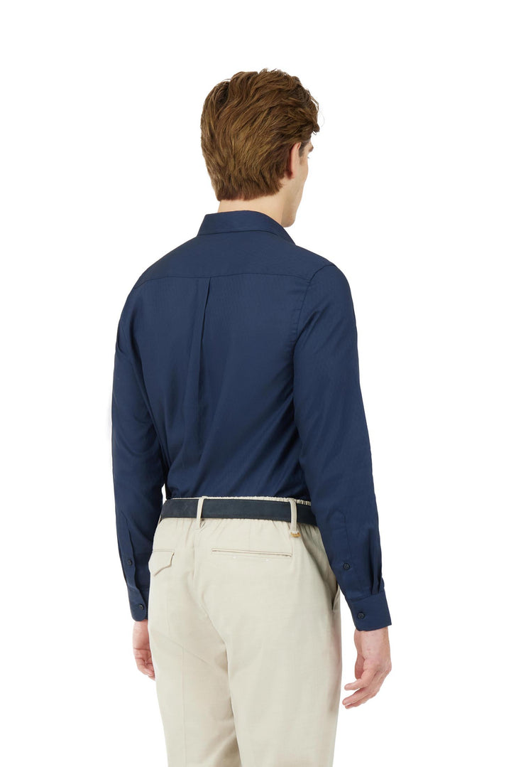 Camicia comfort fit Dobby|Colore:Blu