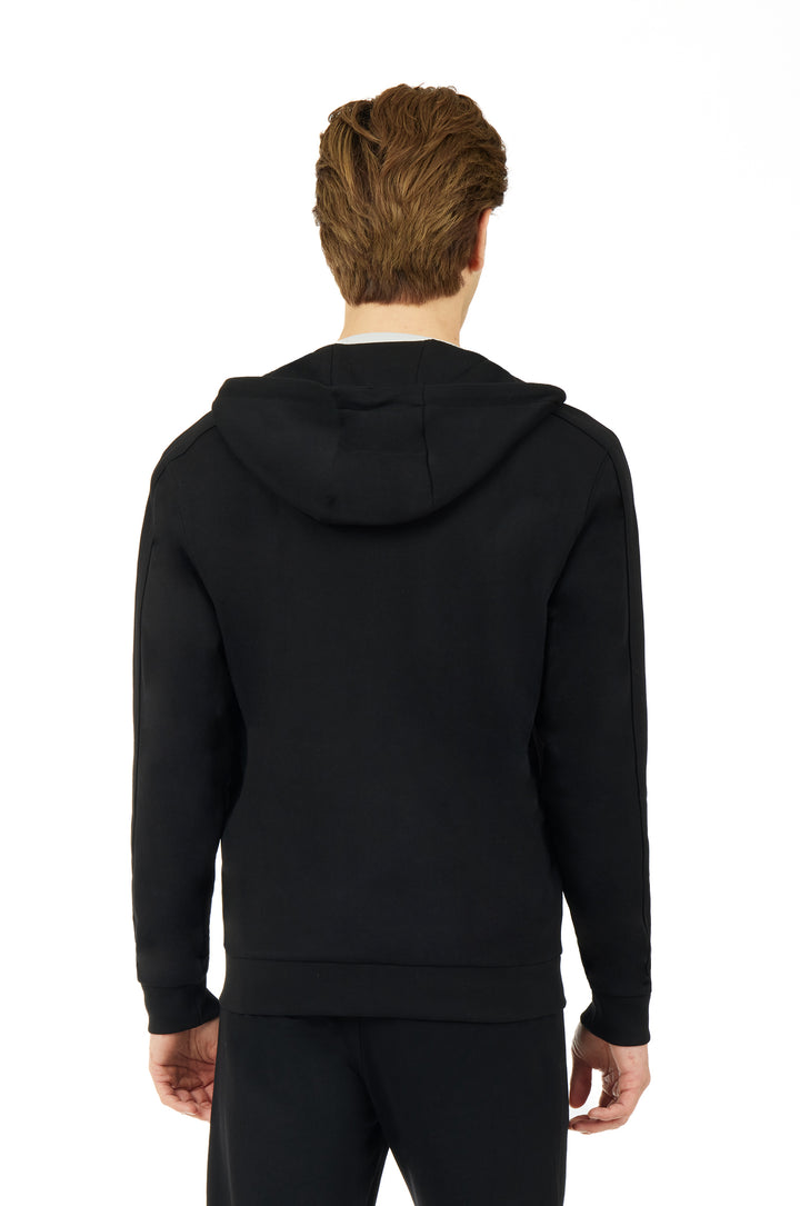 Felpa zip basic|Colore:Nero