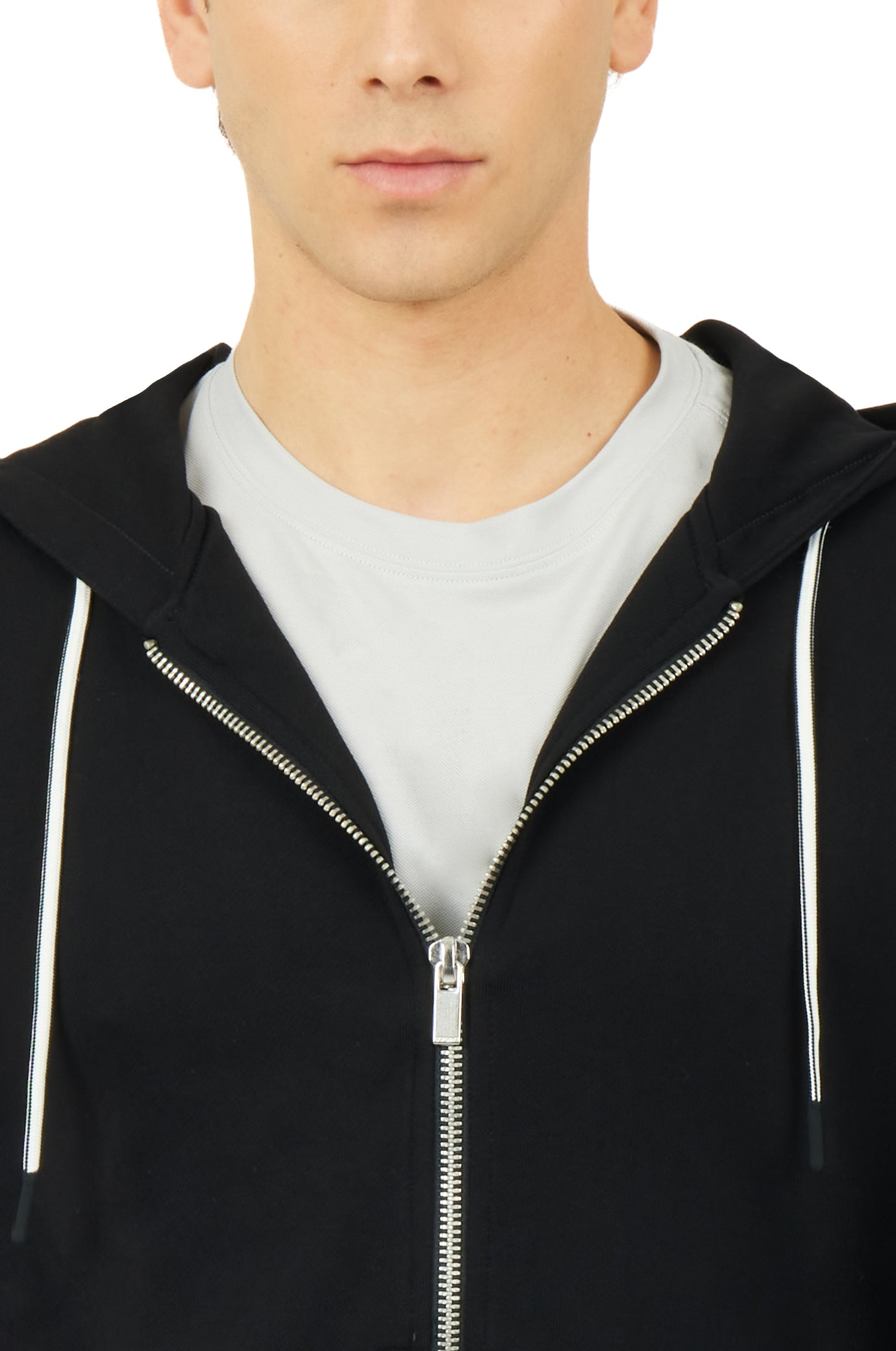 Felpa zip basic|Colore:Nero