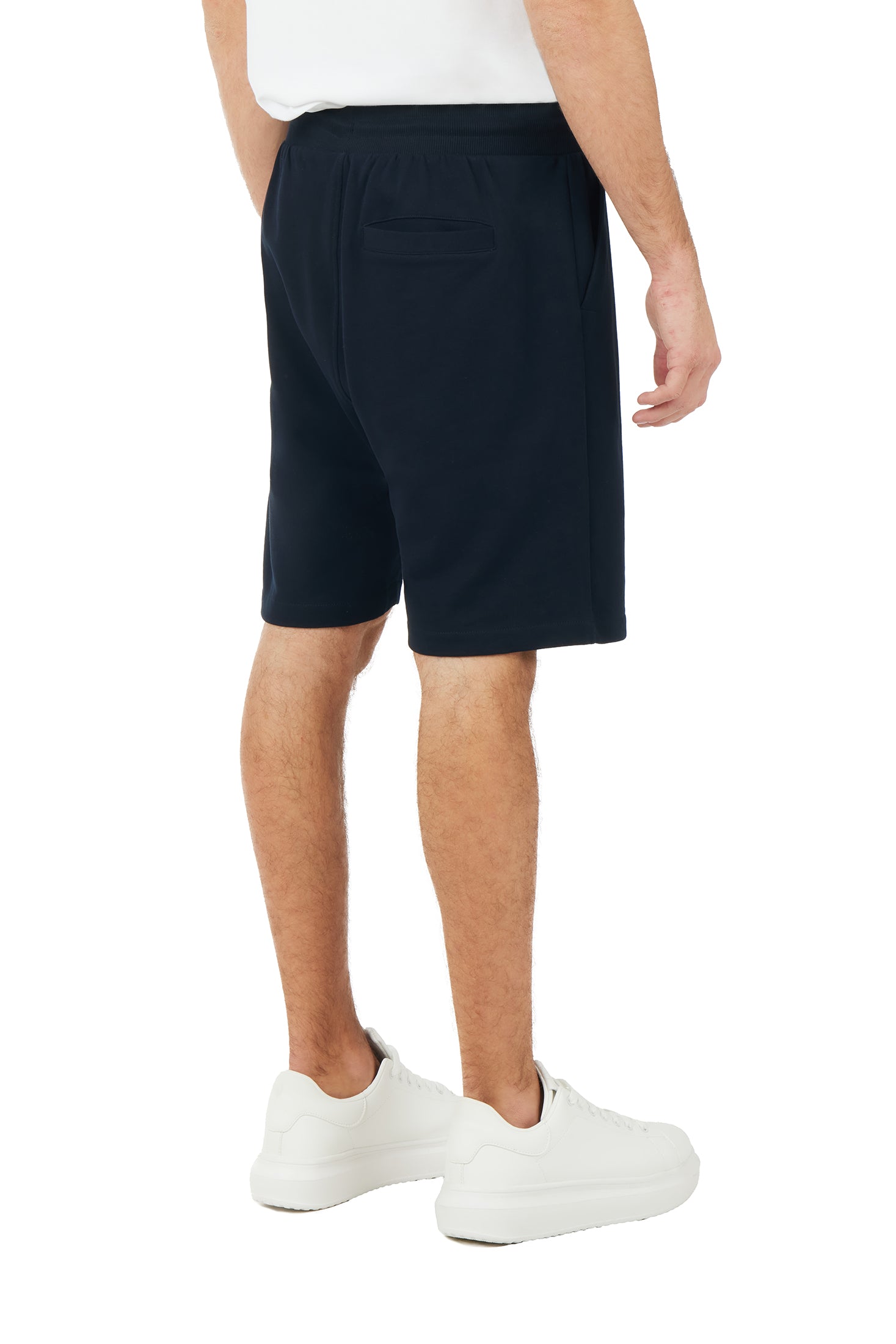 Bermuda in felpa basic|Colore:Blu/navy