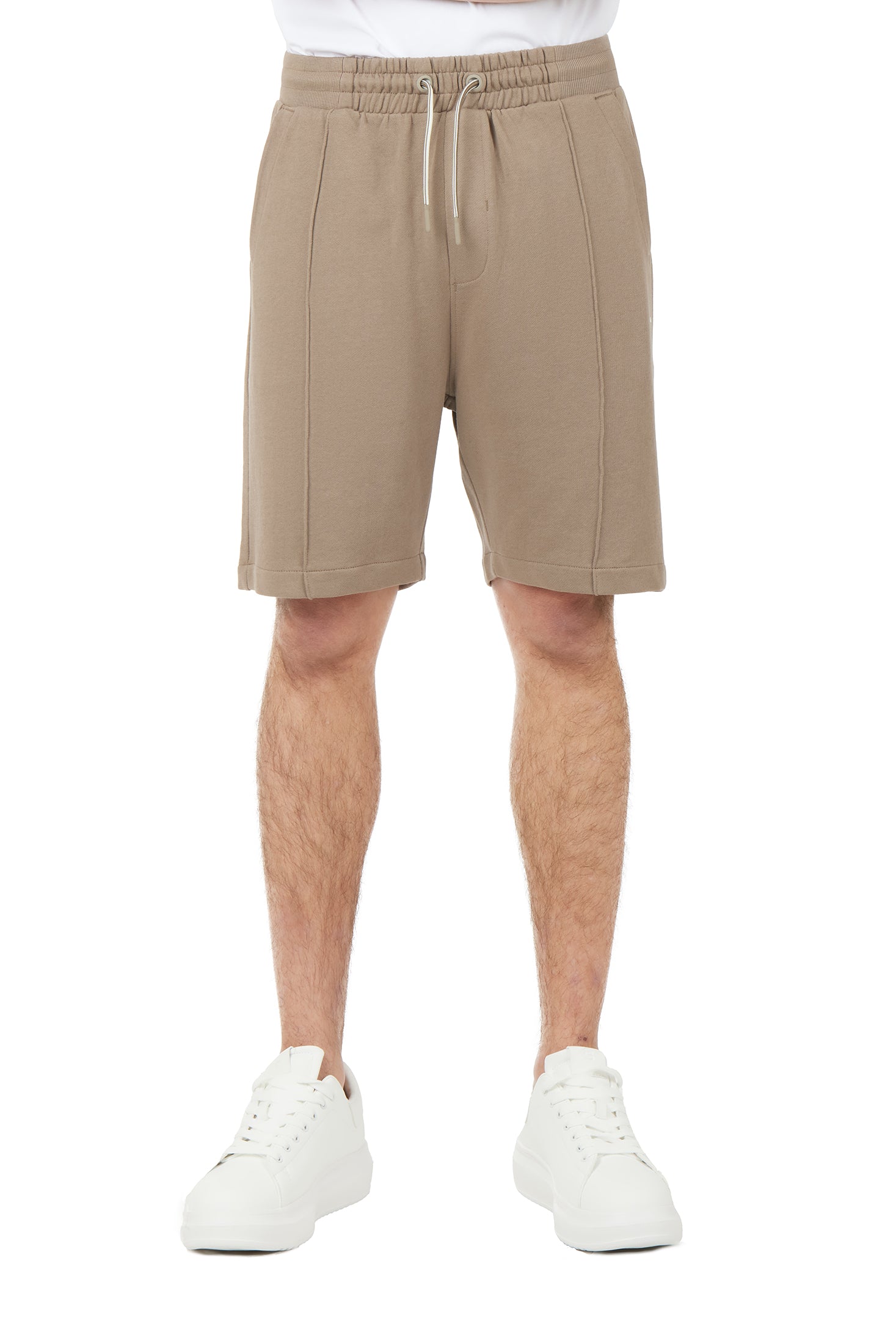 Bermuda in felpa basic|Colore:Fango