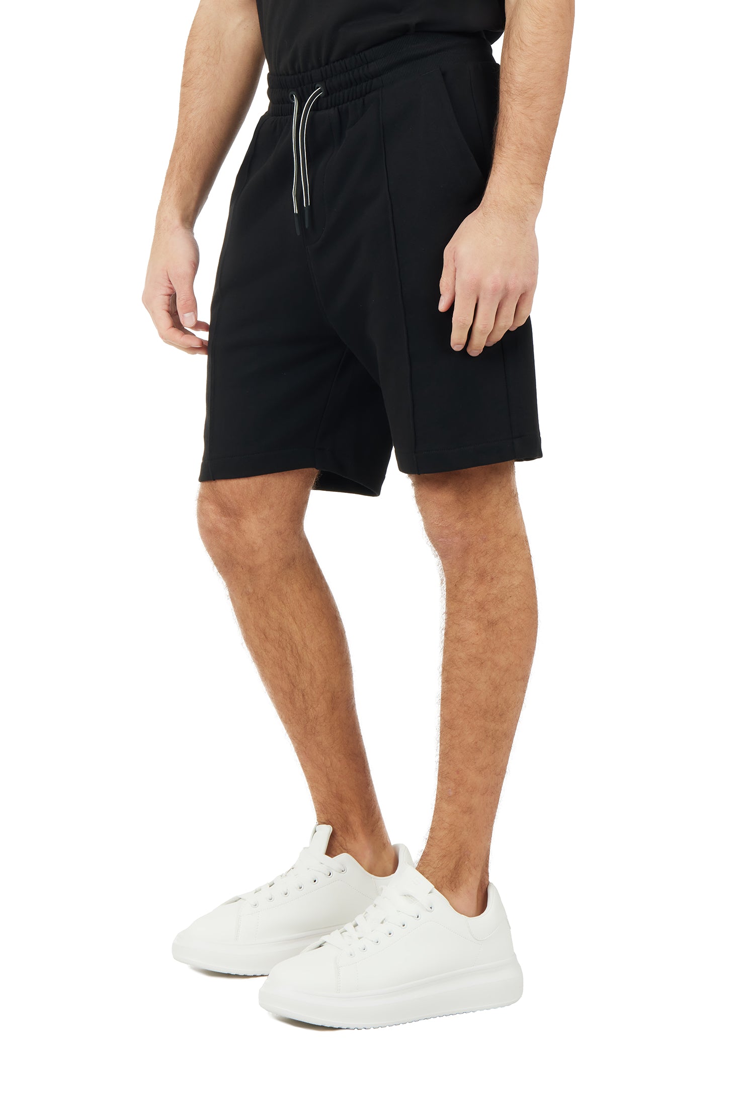 Bermuda in felpa basic|Colore:Nero