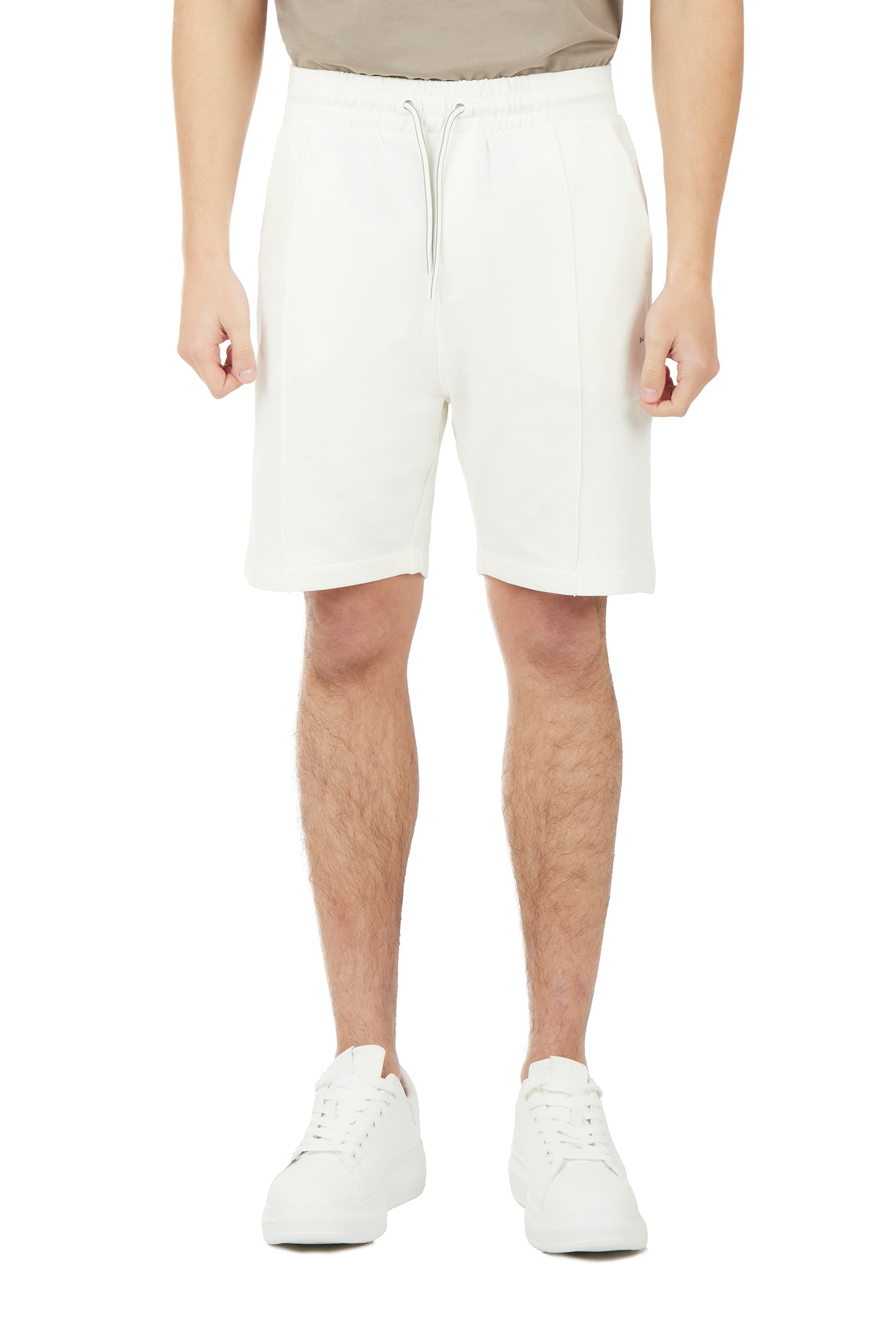 Bermuda in felpa basic|Colore:Off white