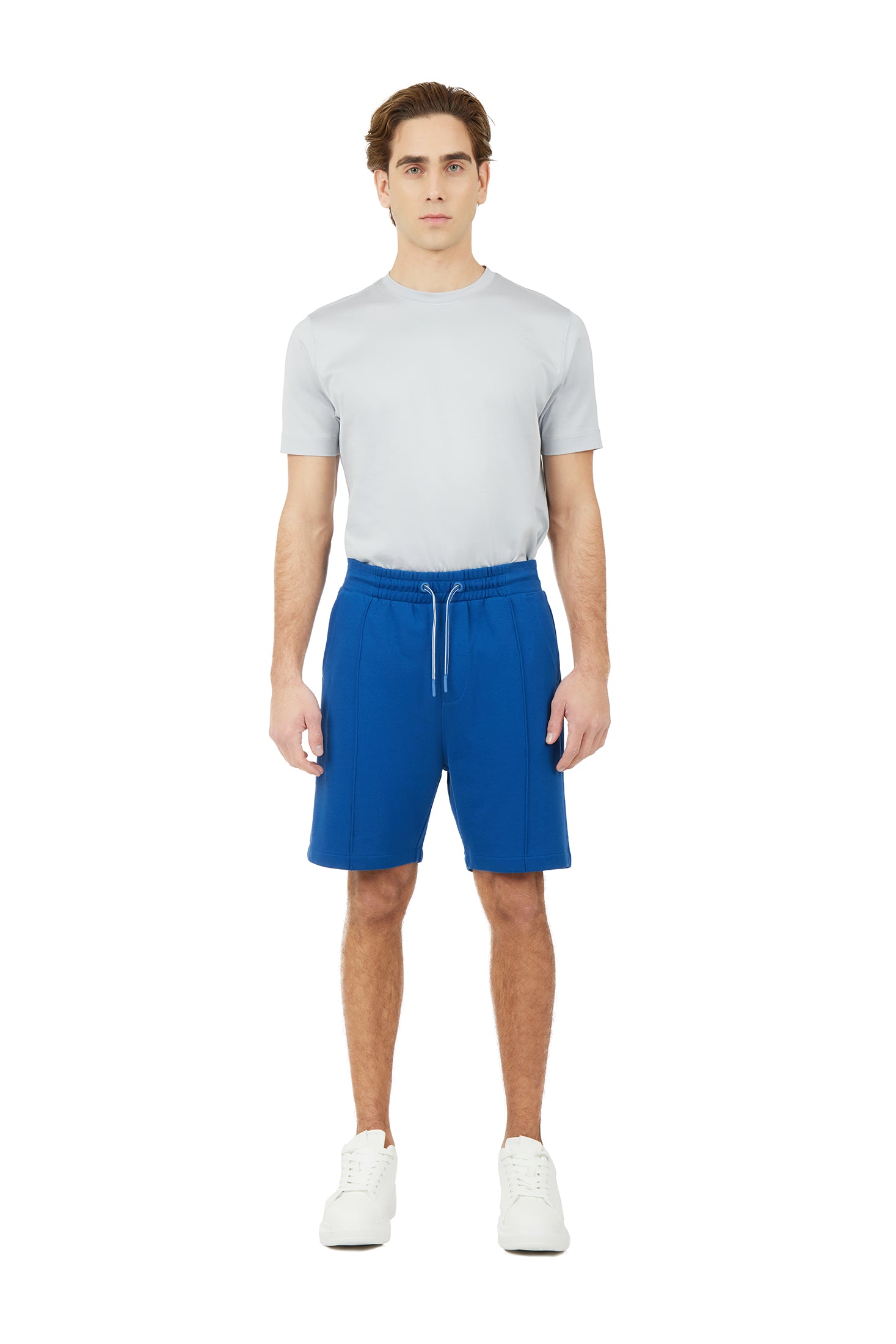 Bermuda in felpa basic|Colore:Royal