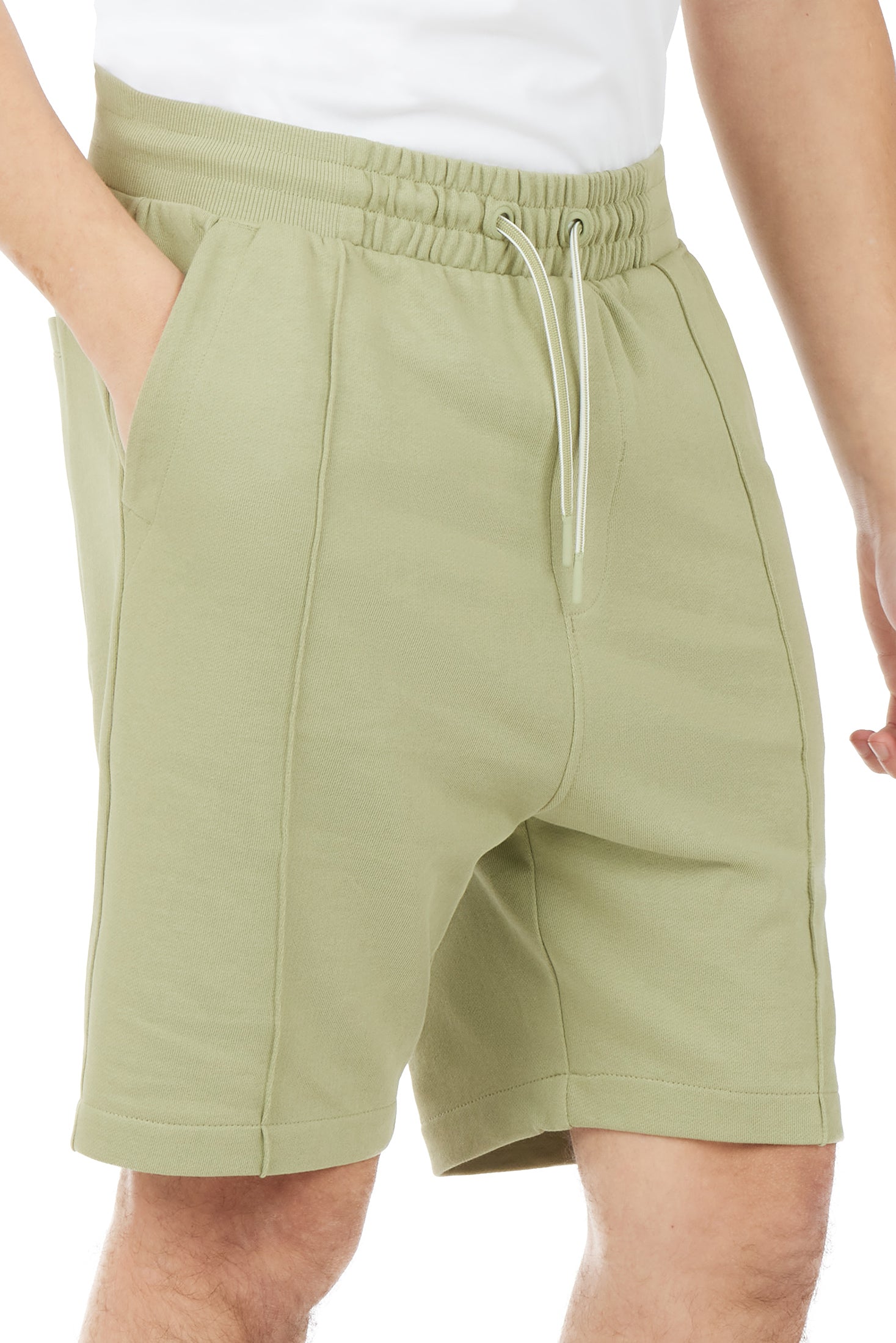 Bermuda in felpa basic|Colore:Salvia