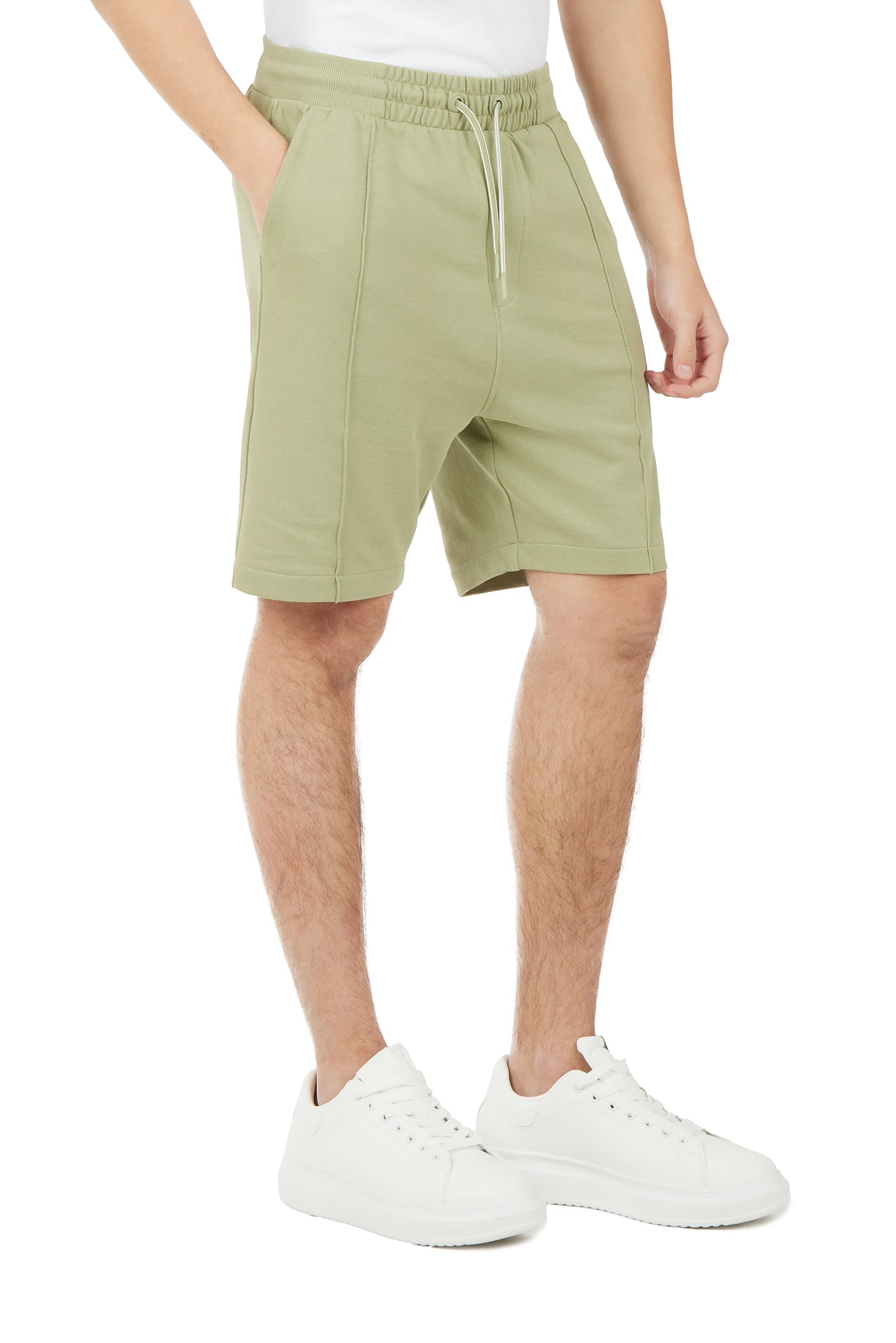 Bermuda in felpa basic|Colore:Salvia