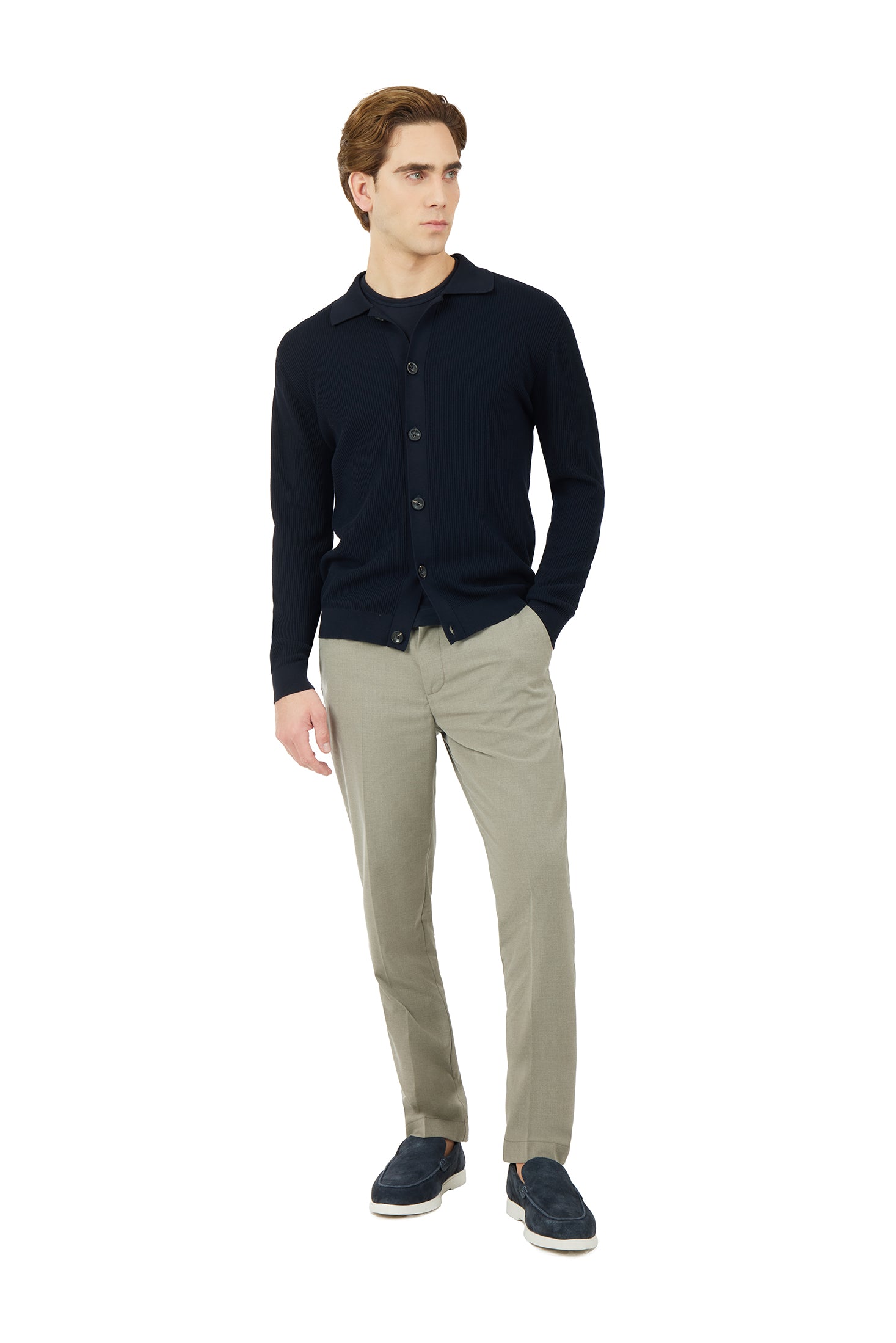 Cardigan leggero con struttura|Colore:Nero