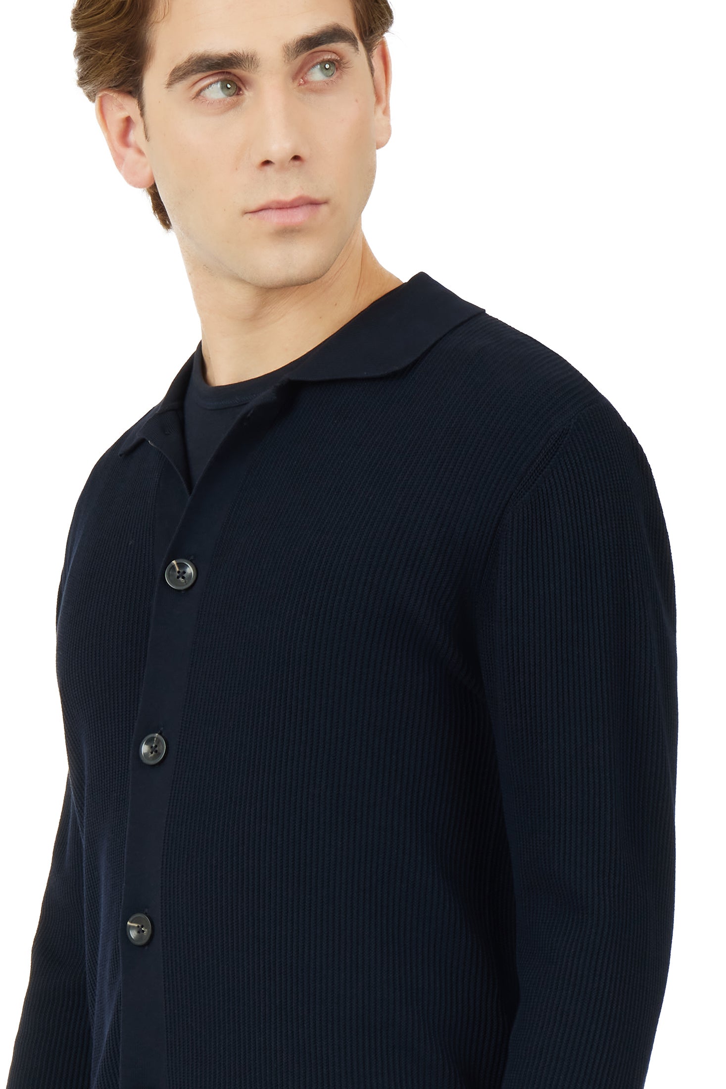 Cardigan leggero con struttura|Colore:Nero