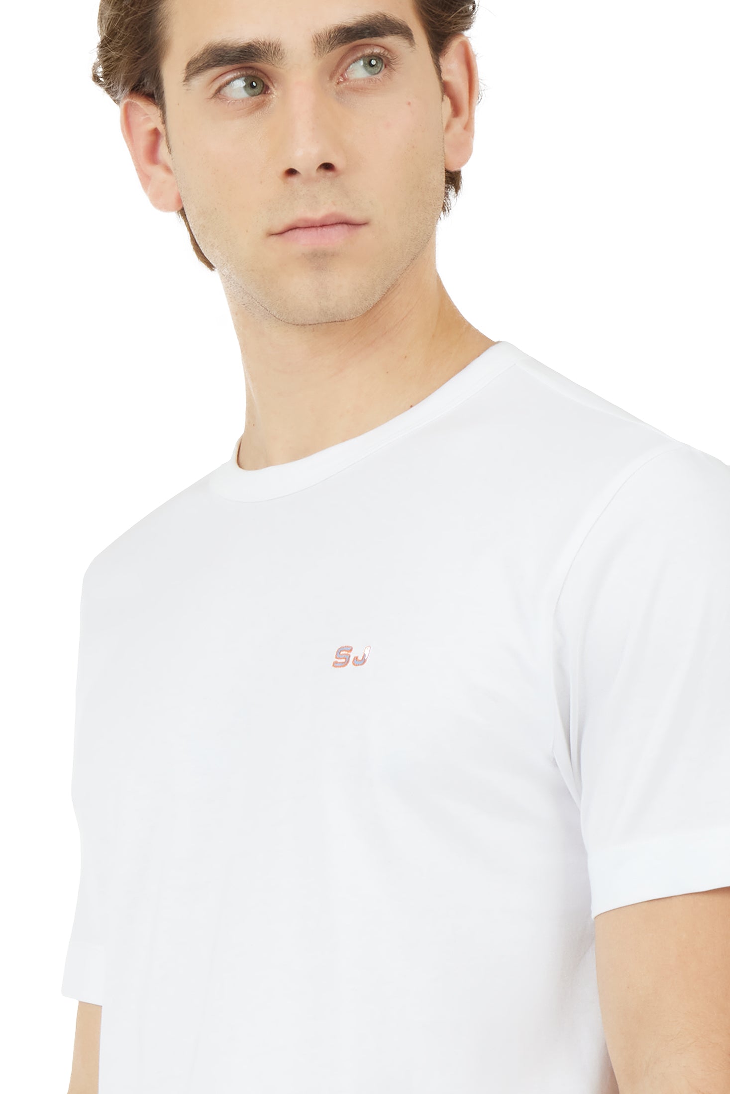 T-shirt con ricamo|Colore:Bianco