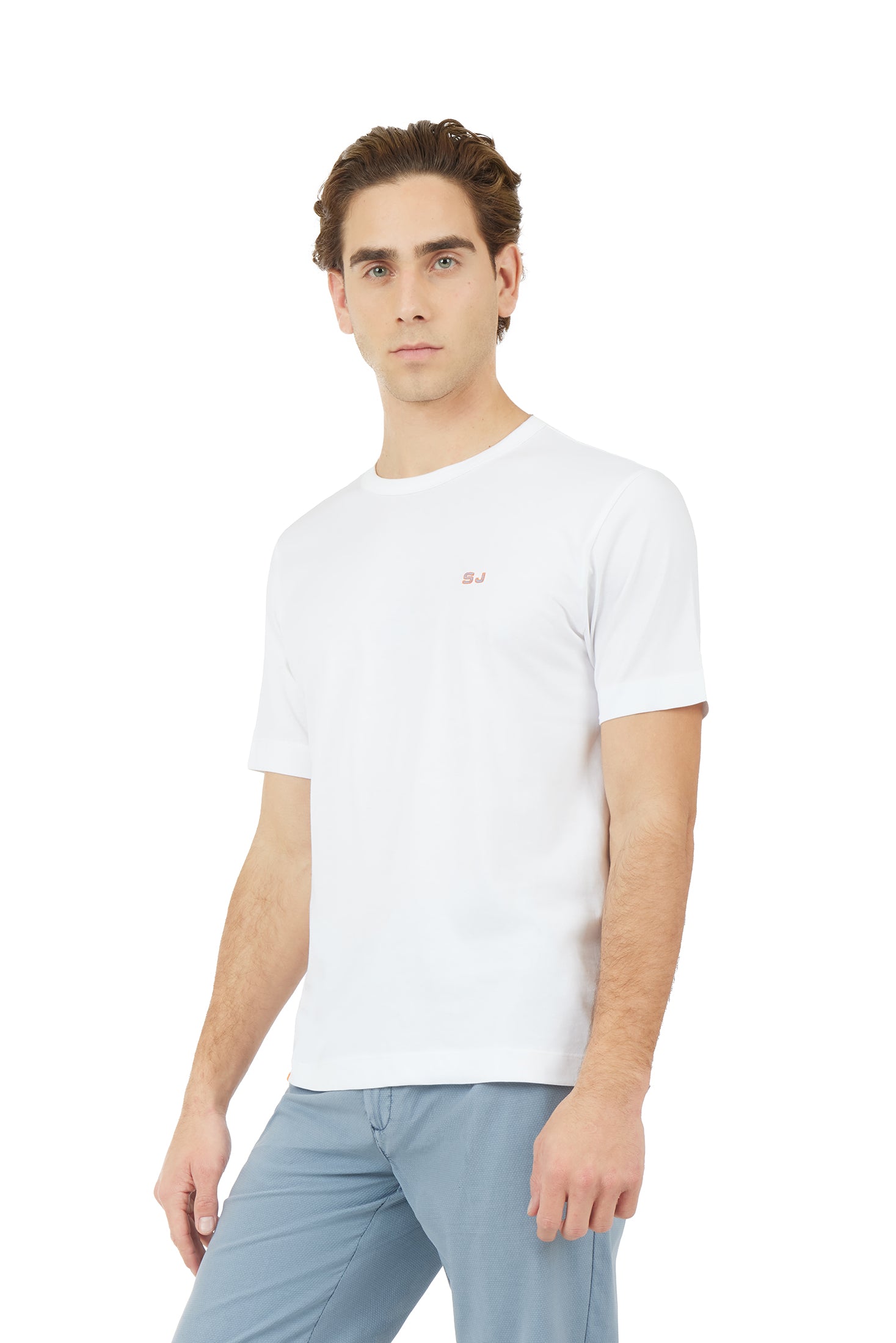 T-shirt con ricamo|Colore:Bianco