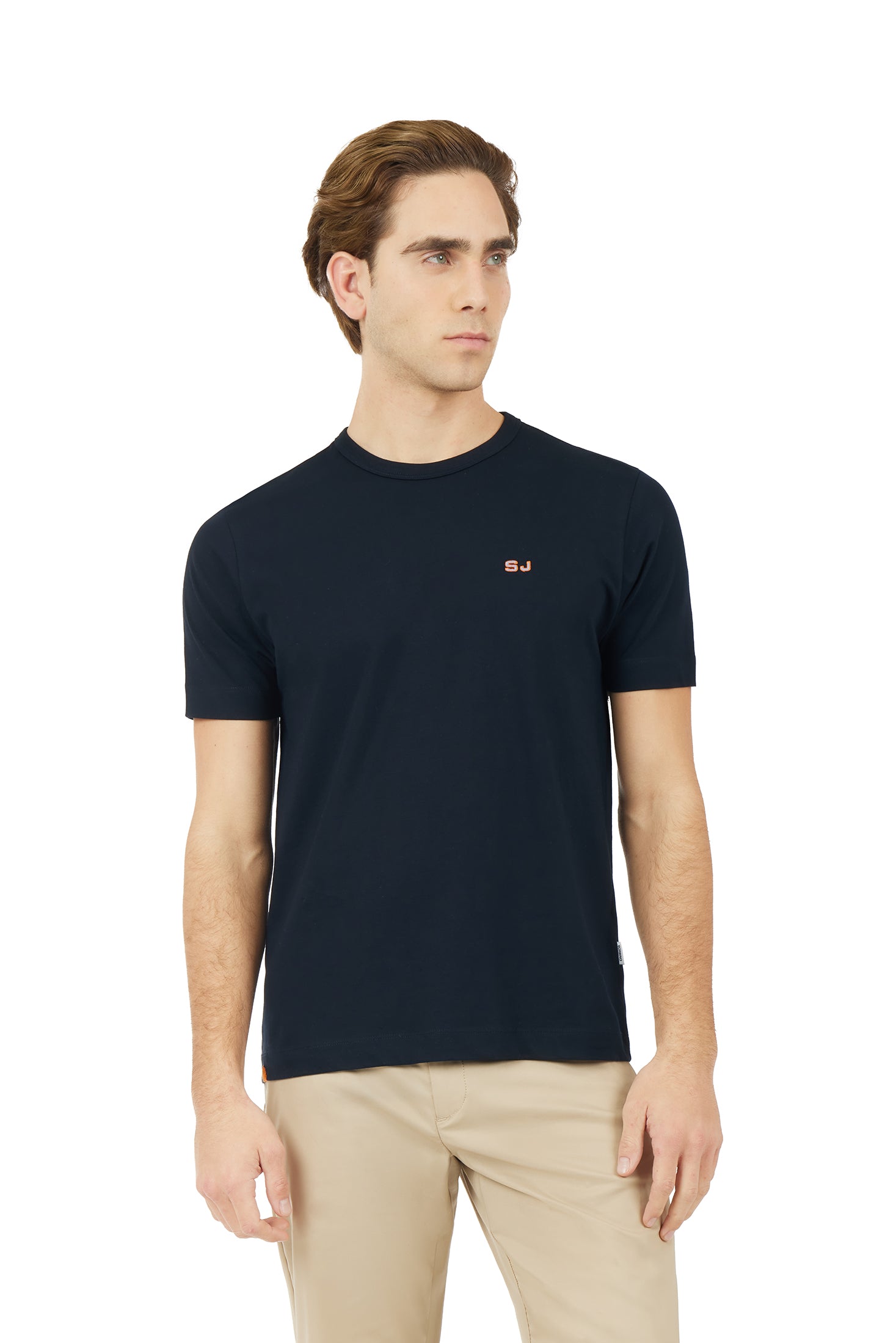 T-shirt con ricamo|Colore:Blu/navy