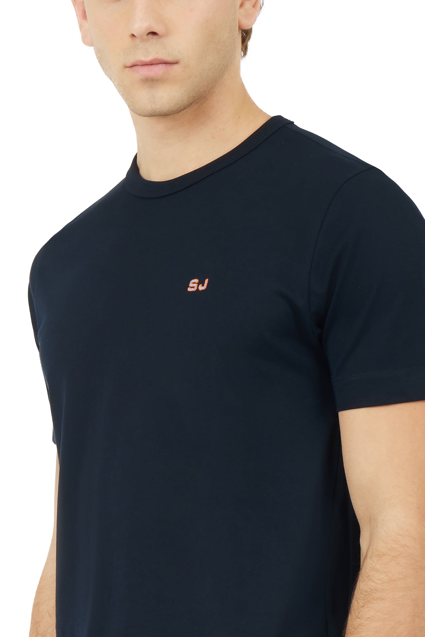 T-shirt con ricamo|Colore:Blu/navy