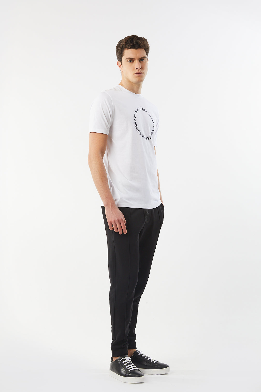 T-shirt con stampa|Colore:Bianco