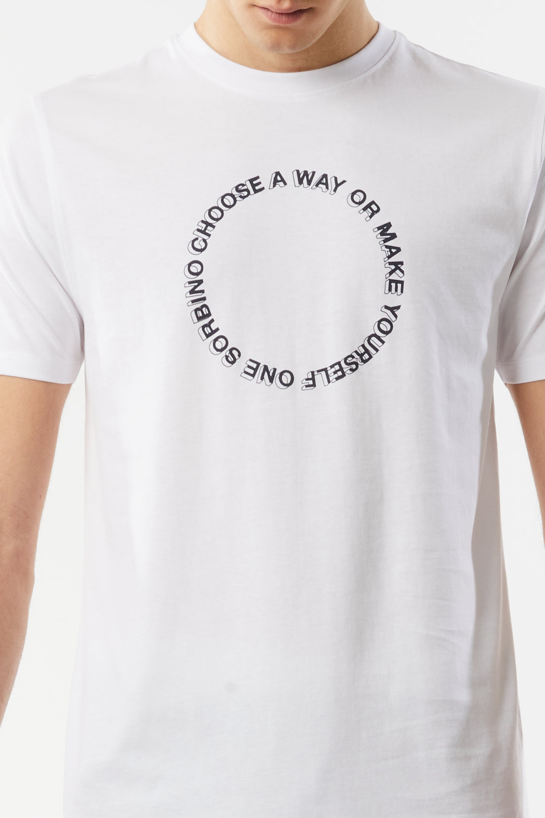 T-shirt con stampa|Colore:Bianco