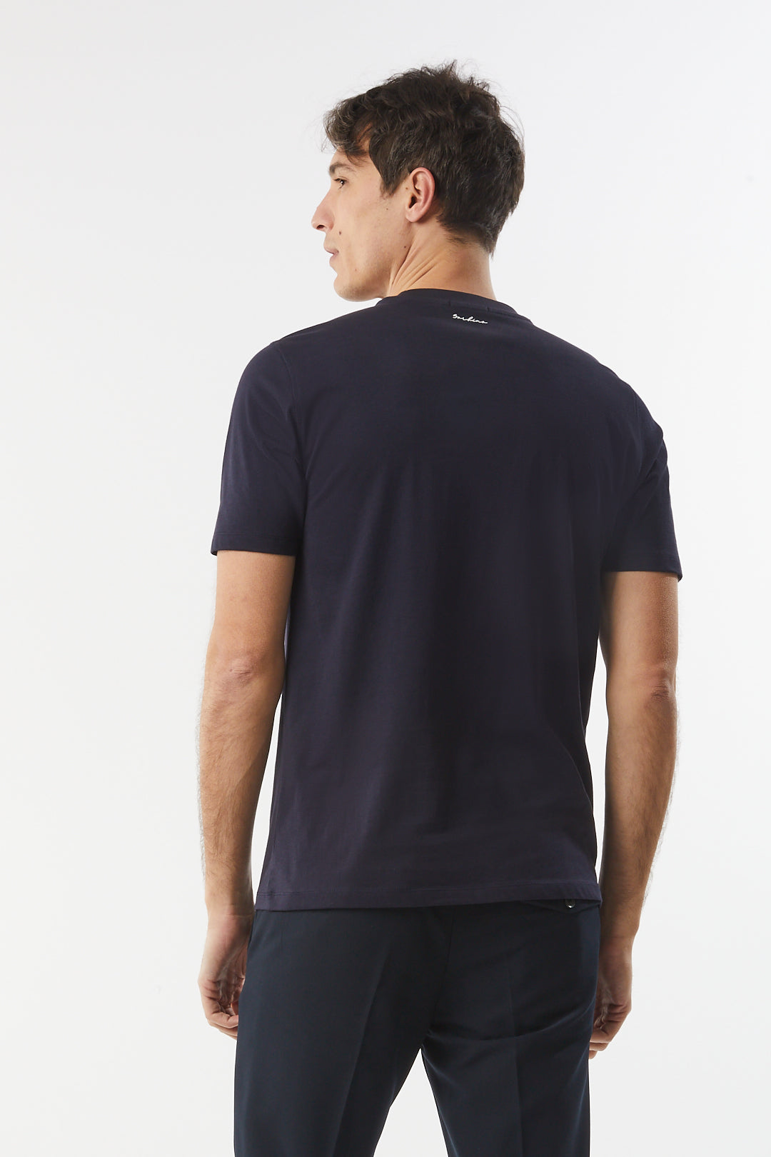 T-shirt con stampa|Colore:Blu/navy