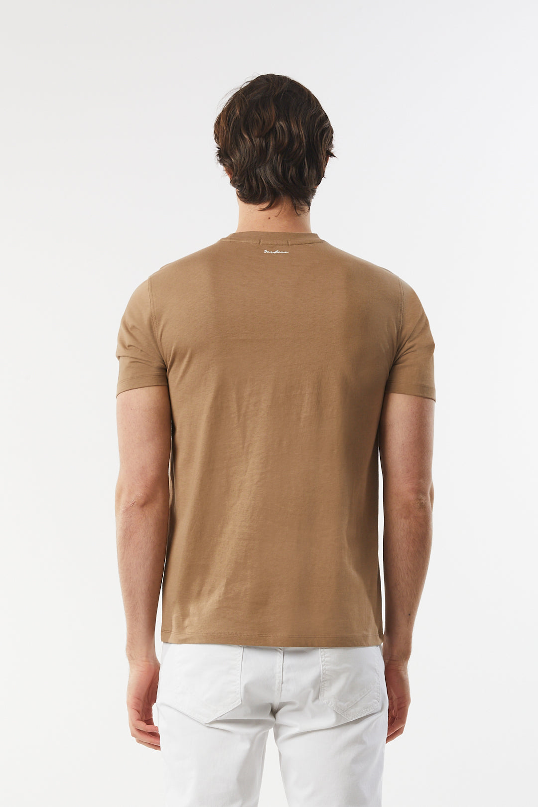 T-shirt con stampa|Colore:Fango