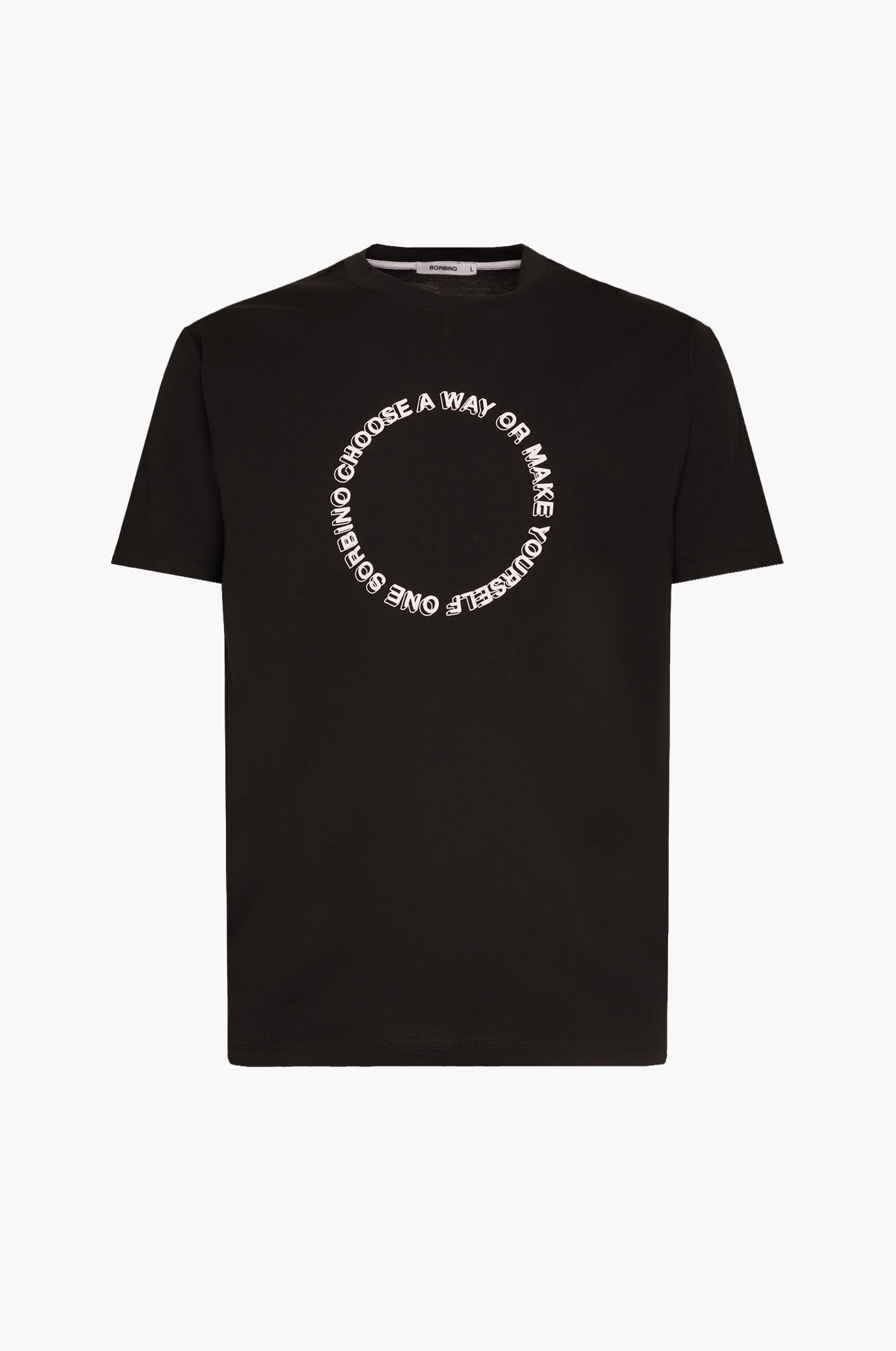T-shirt con stampa|Colore:Nero
