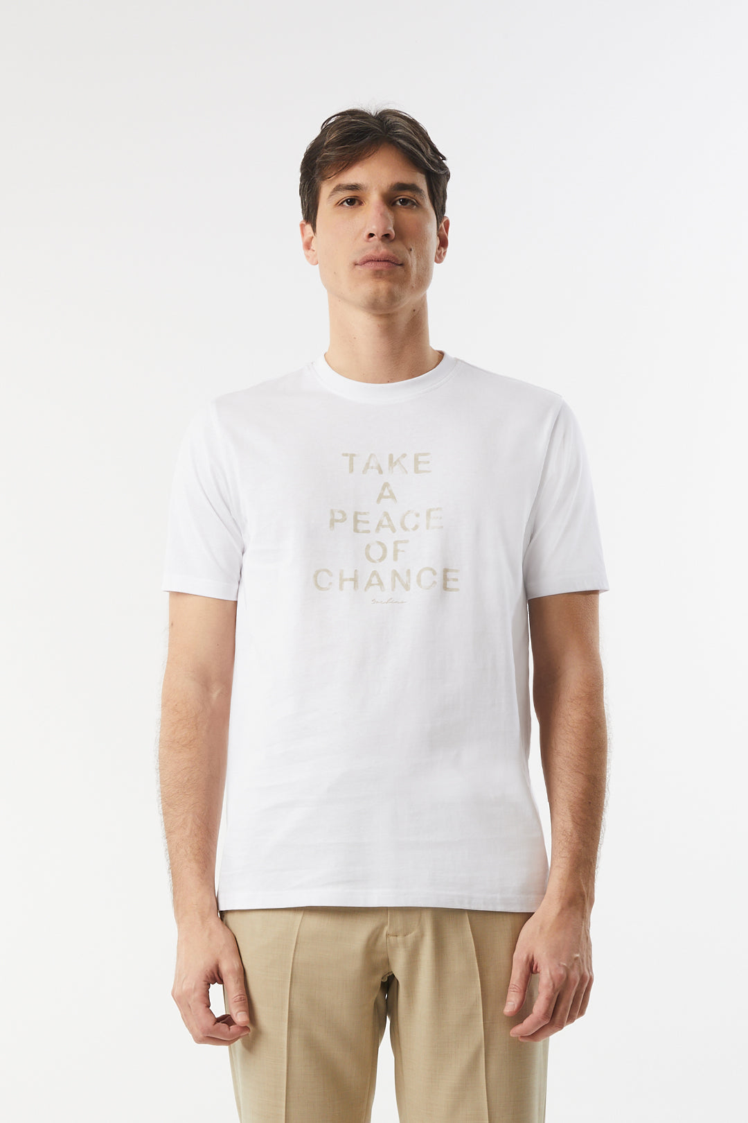 T-shirt con stampa|Colore:Bianco