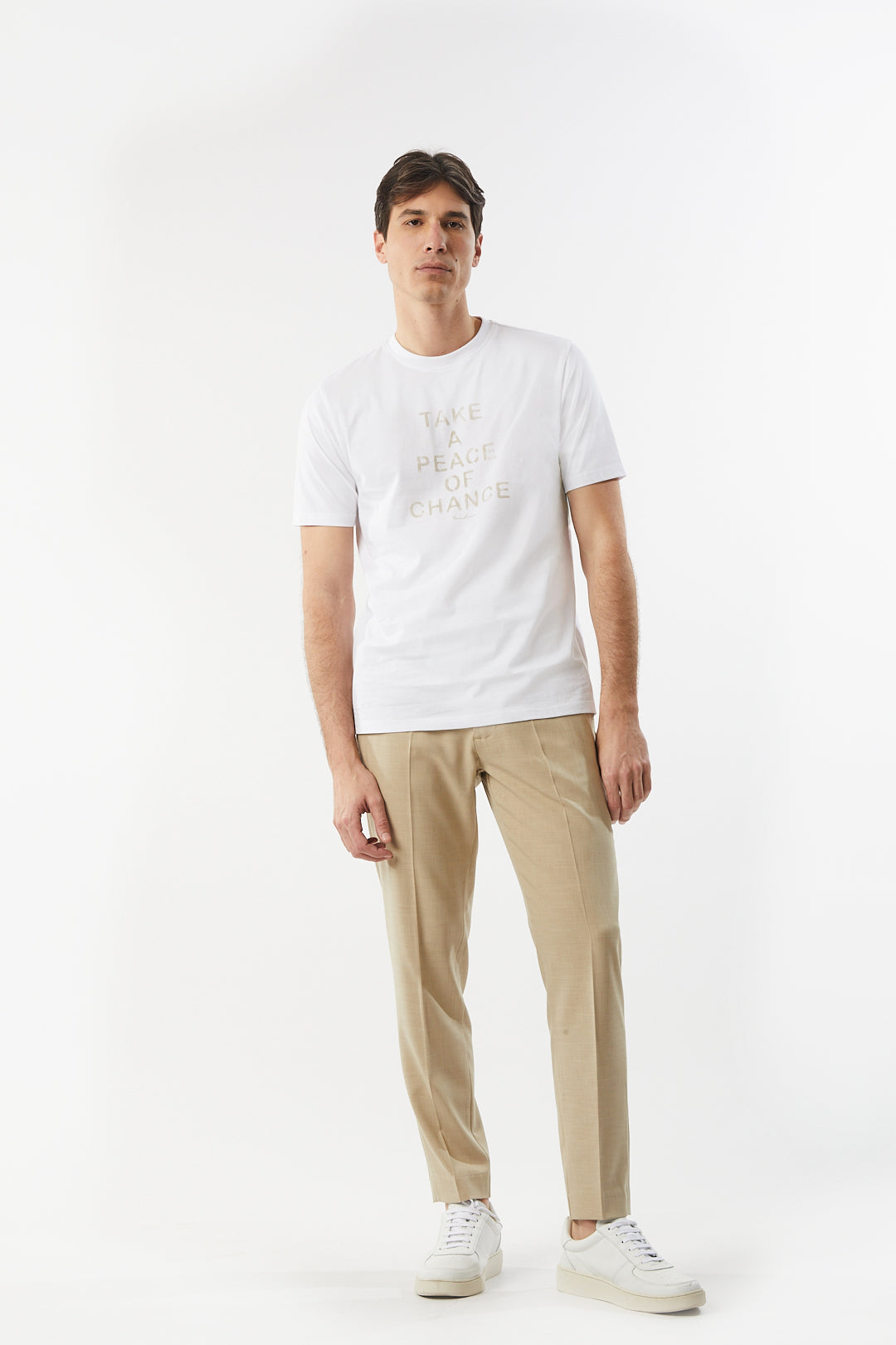 T-shirt con stampa|Colore:Bianco