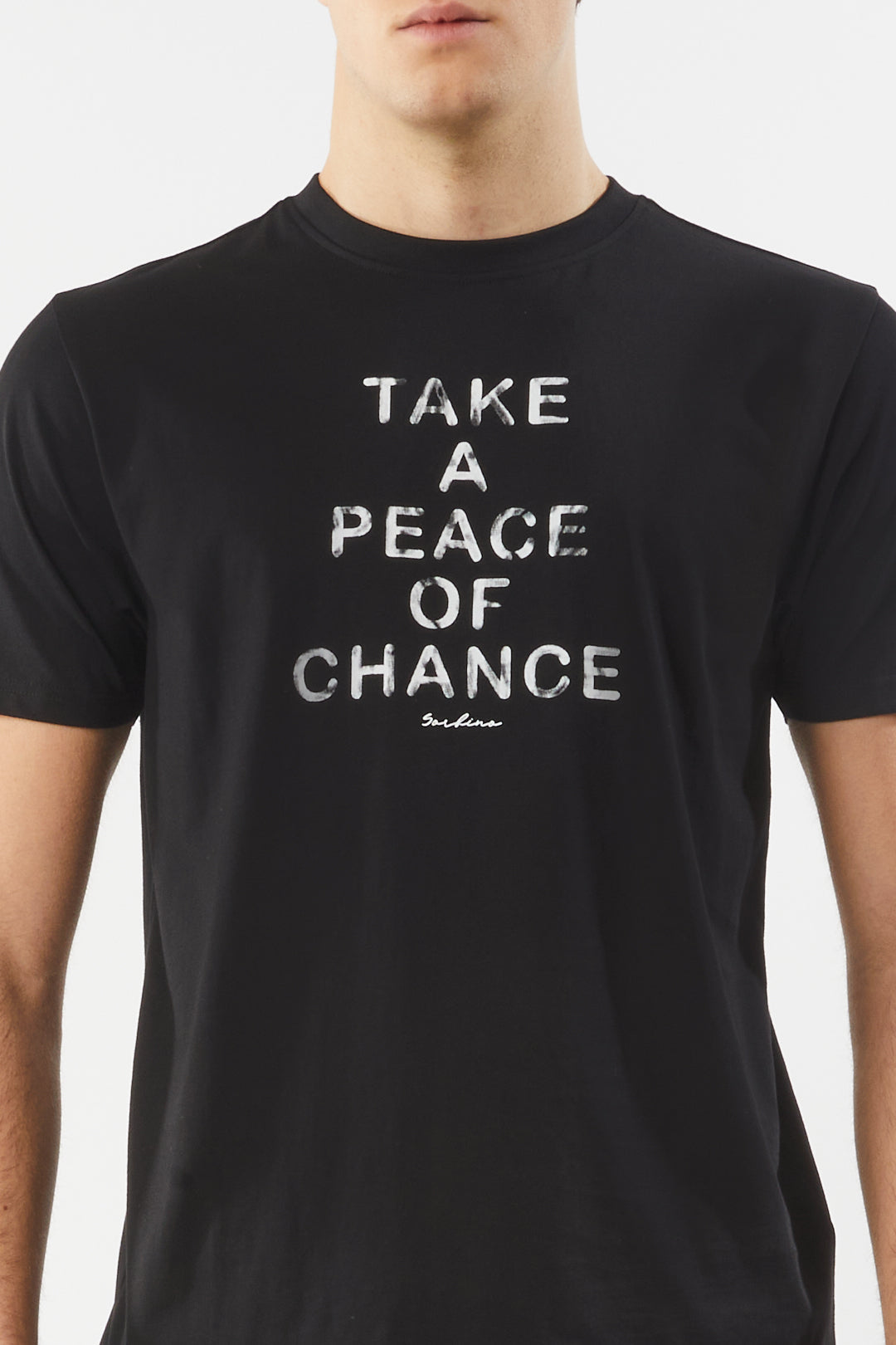 T-shirt con stampa|Colore:Nero