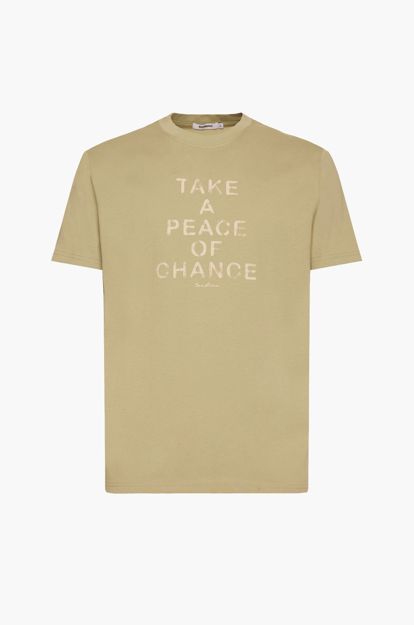 T-shirt con stampa|Colore:Salvia