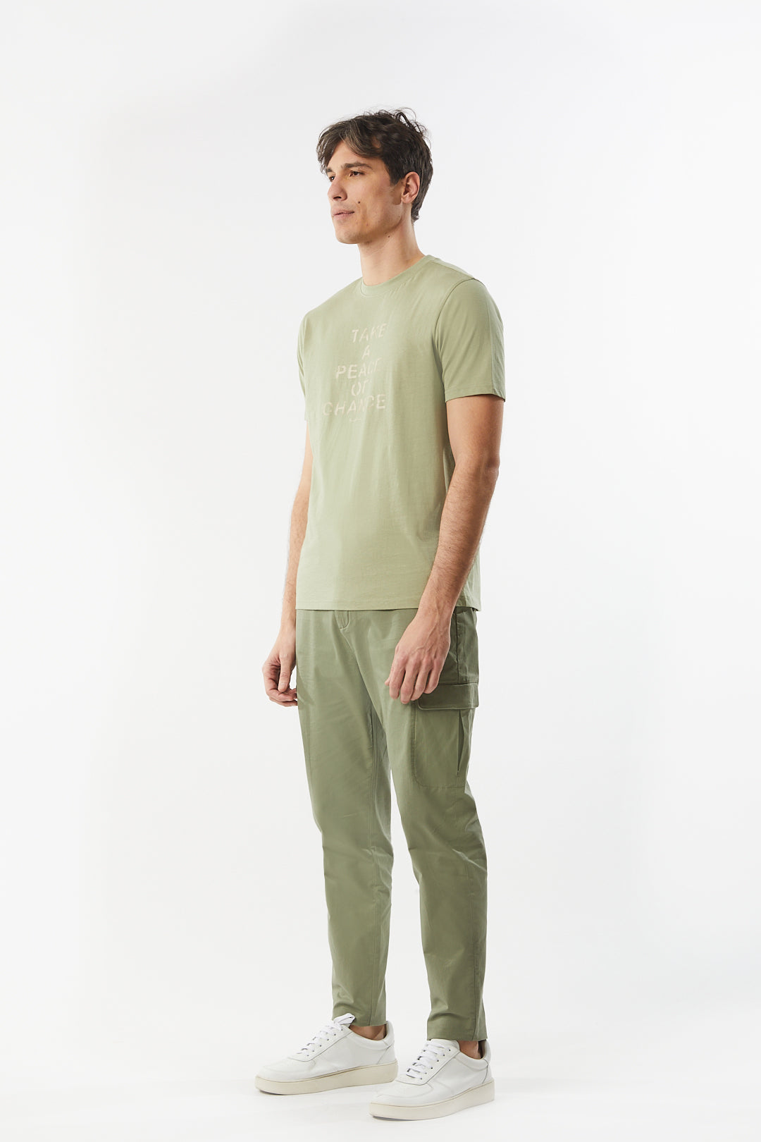 T-shirt con stampa|Colore:Salvia