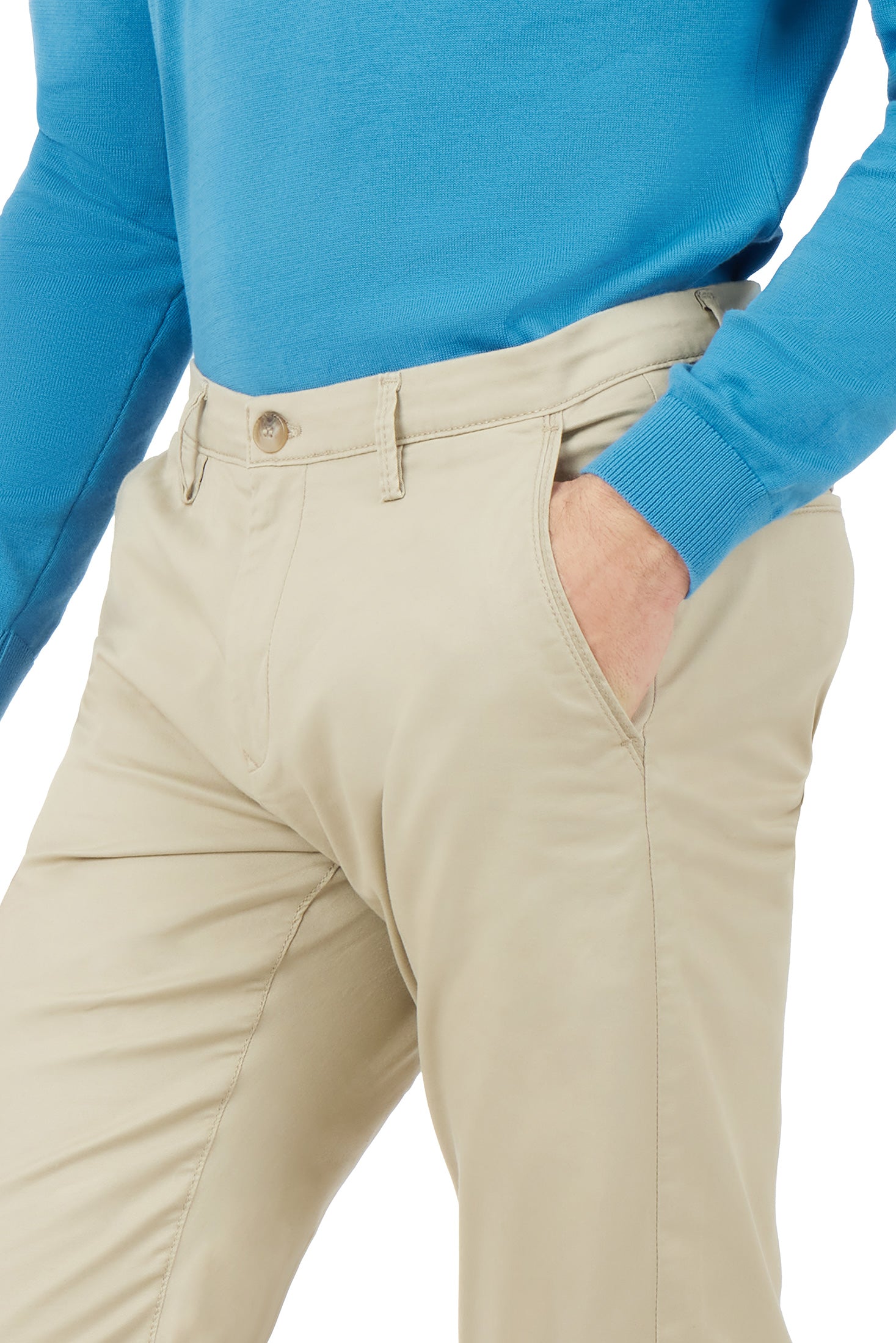 Pantaloni chinos basic|Colore:Beige