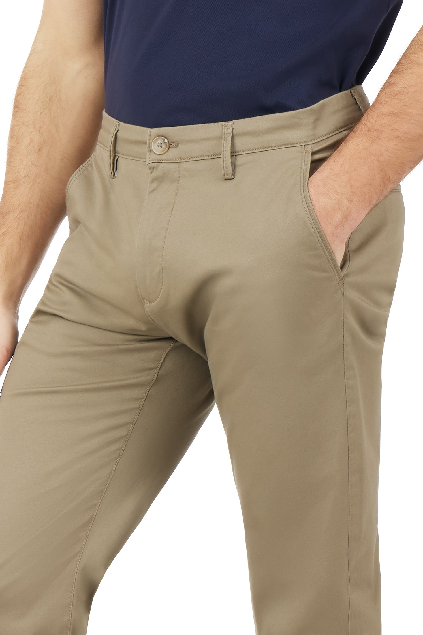 Pantaloni chinos basic|Colore:Fango