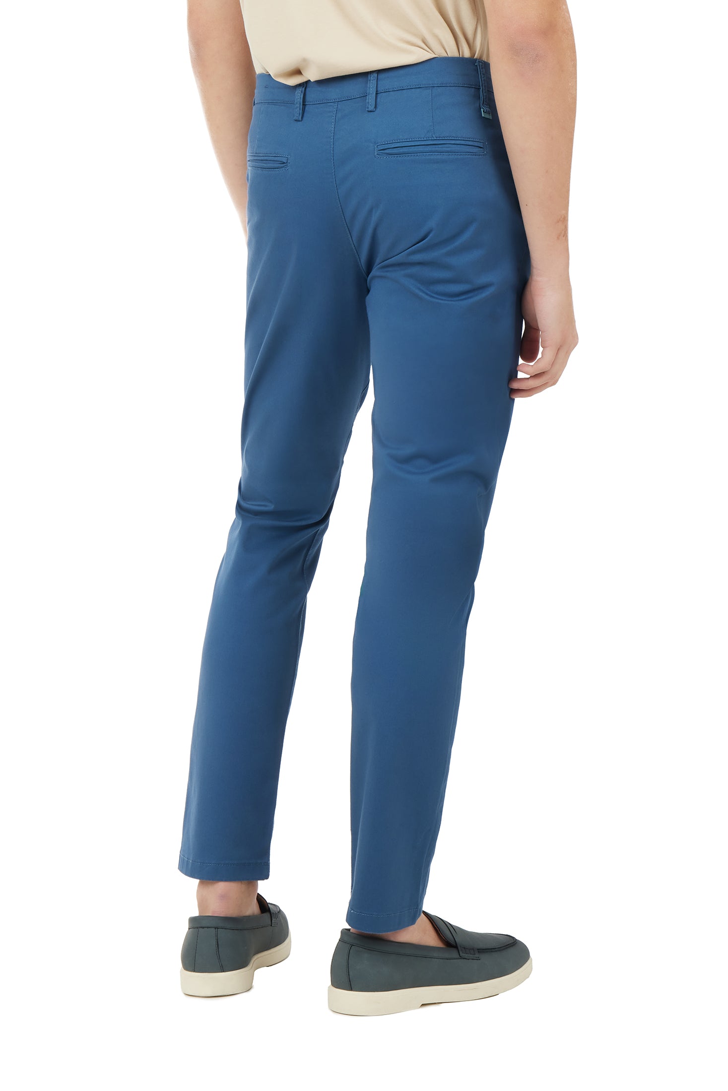 Pantaloni chinos basic|Colore:Indaco