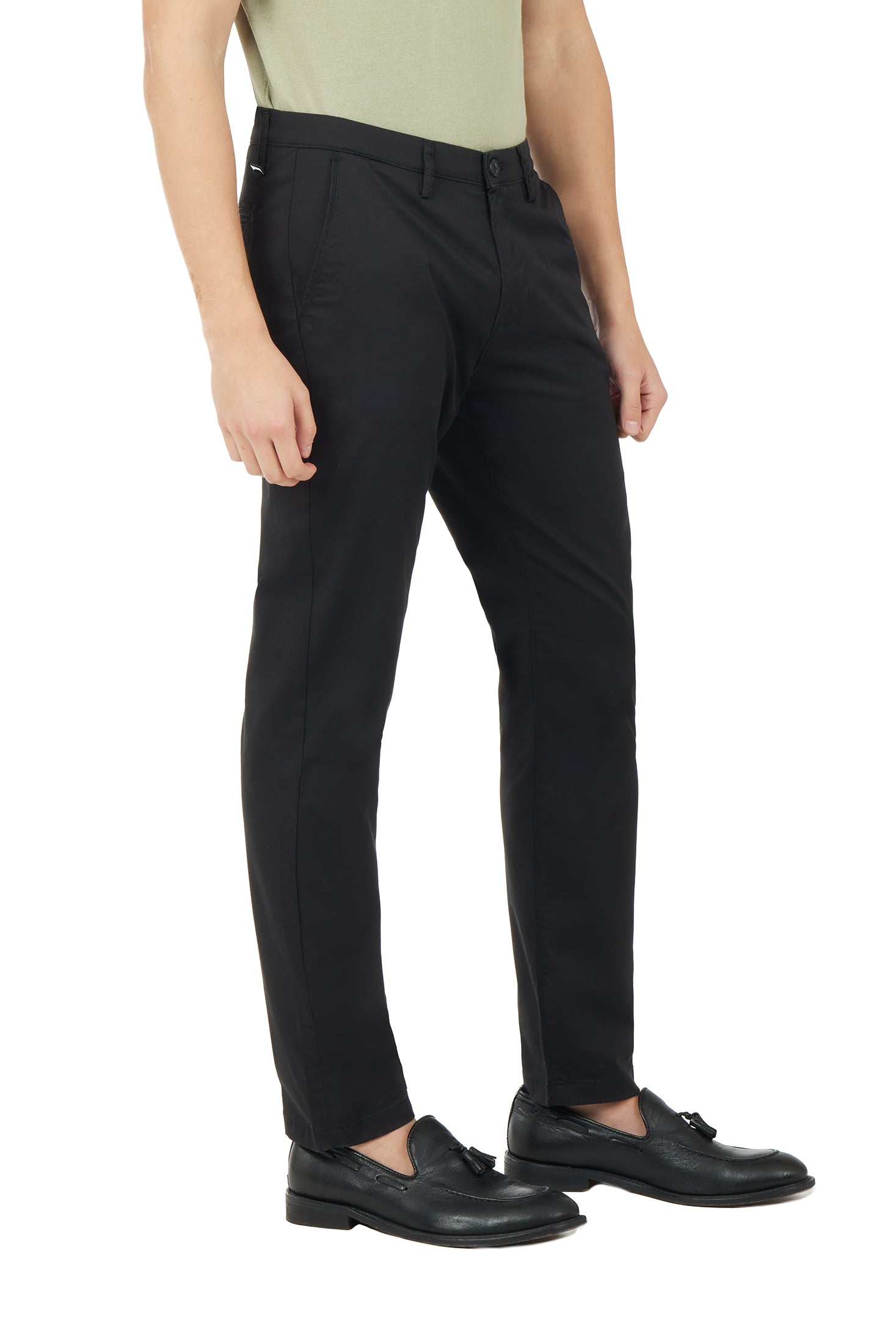 Pantaloni chinos basic|Colore:Nero