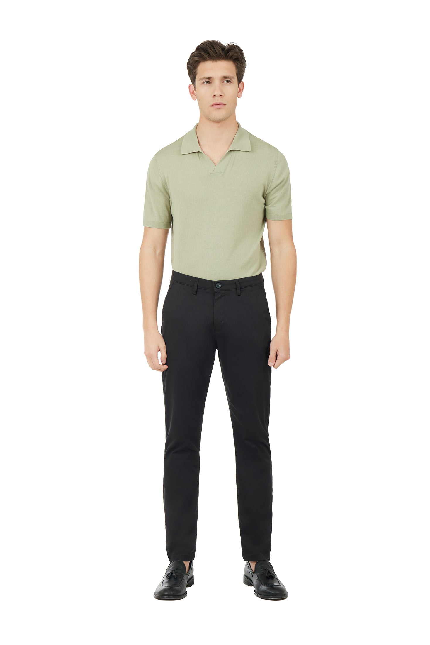 Pantaloni chinos basic|Colore:Nero