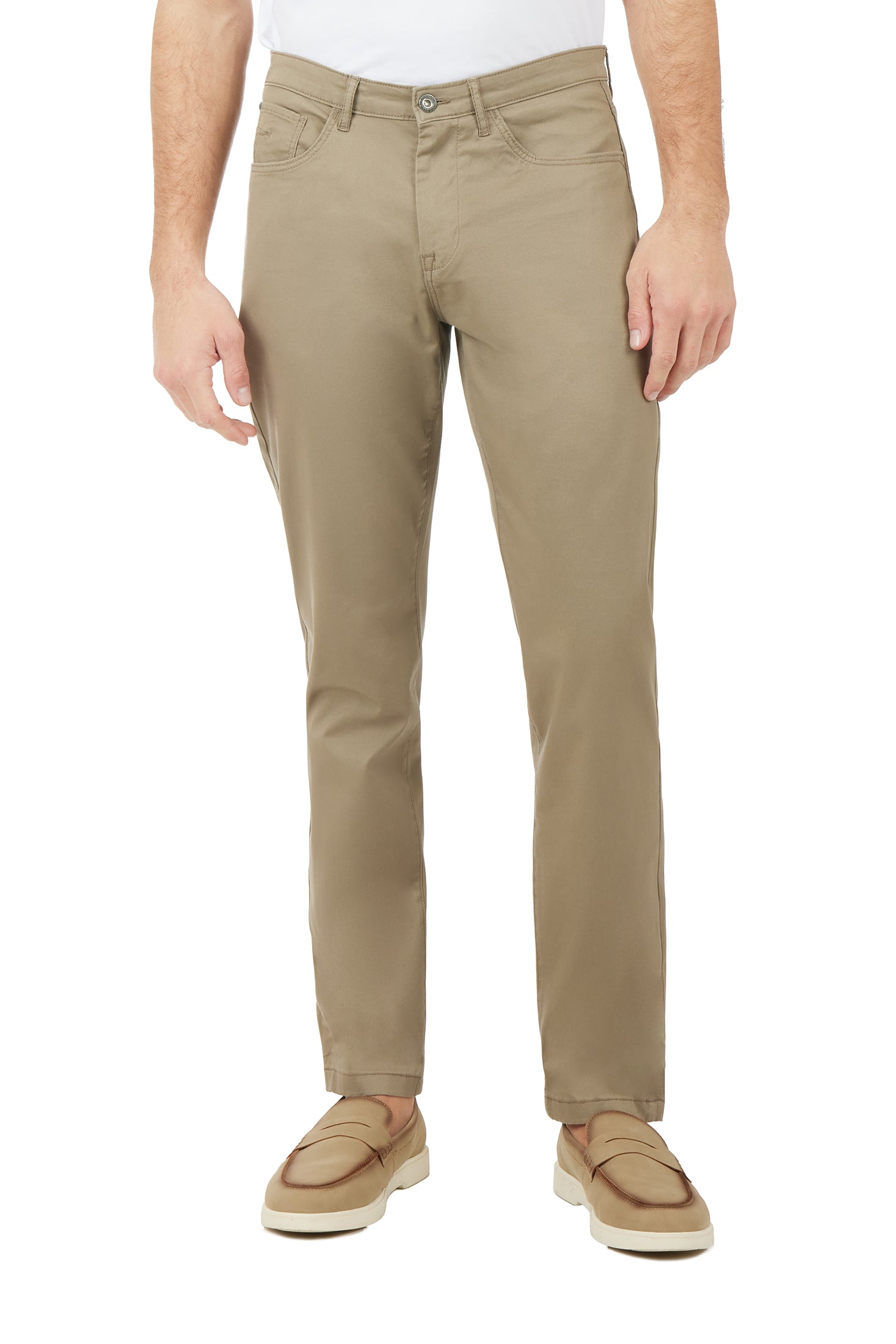 Pantaloni 5 tasche basic|Colore:Fango