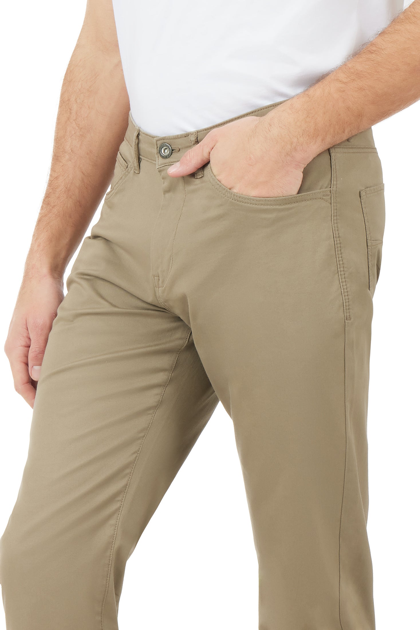 Pantaloni 5 tasche basic|Colore:Fango