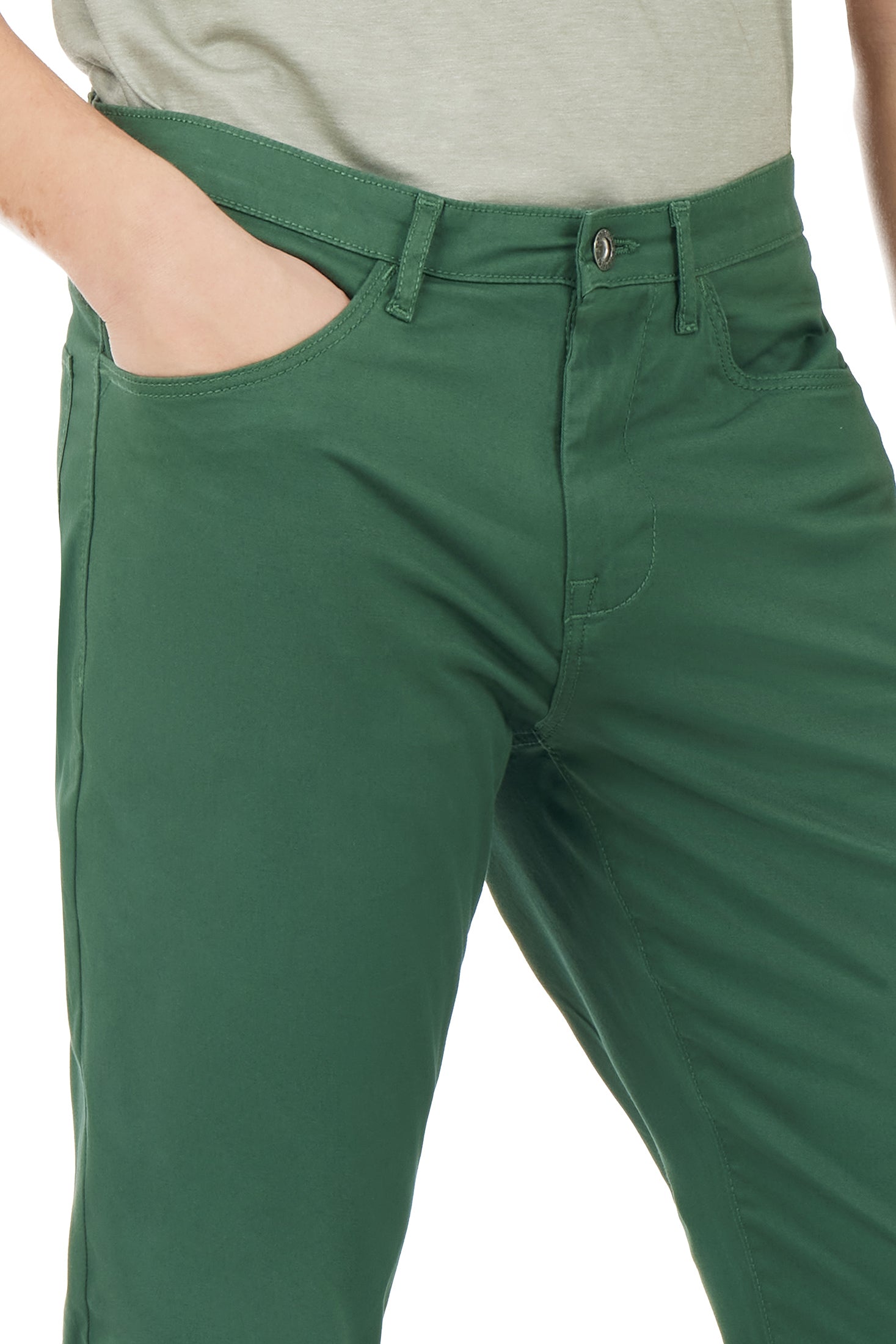 Pantaloni 5 tasche basic|Colore:Bosco